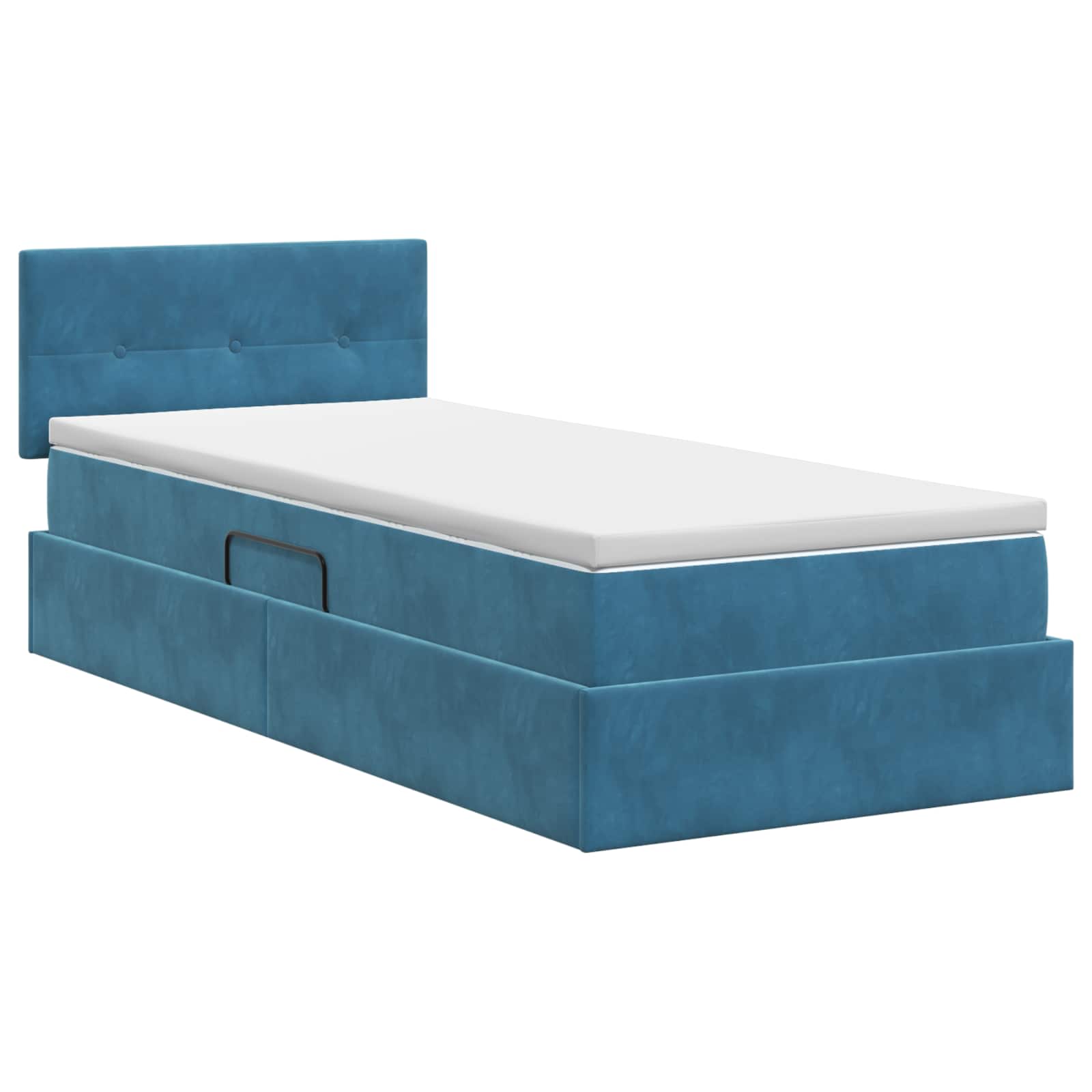 Lit de Rangement Bleu foncé 100 x 200 cm Velours