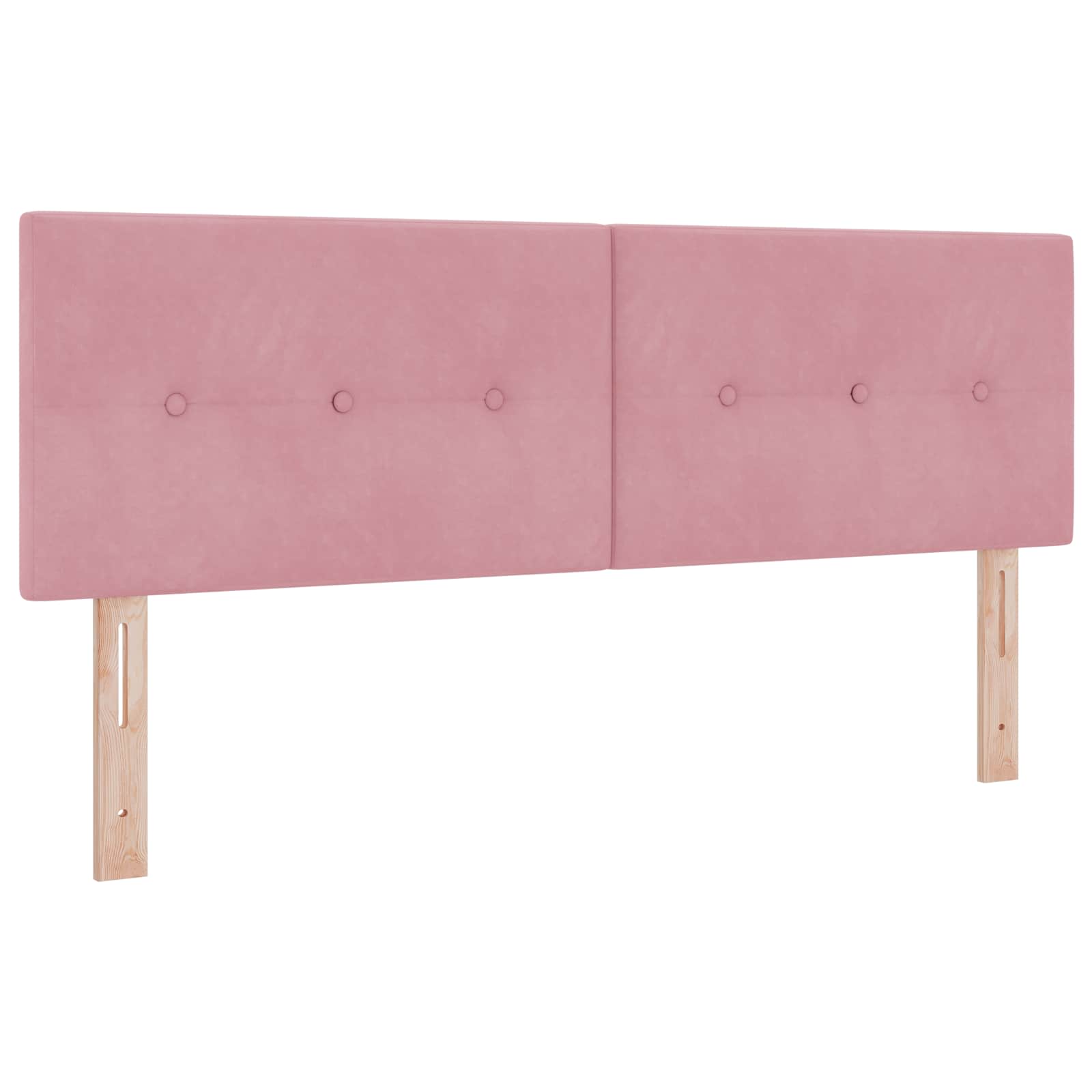 Lit de Rangement avec tête de lit Rose 140 x 200 cm Velours