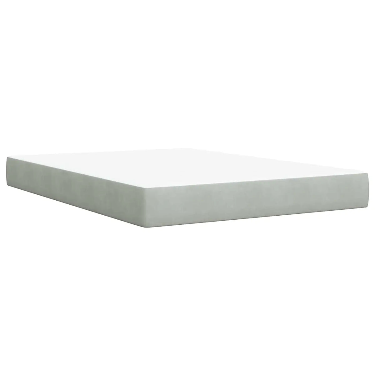 Lit de Rangement Gris clair 140 x 190 cm Velours - XIOS
