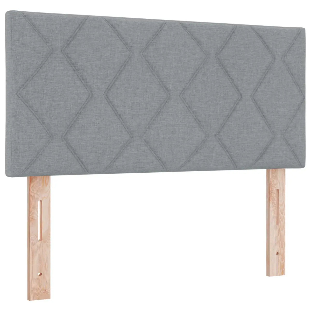 Lit de rangement LED avec matelas Gris clair 90 x 200 cm Tissu - XIOS