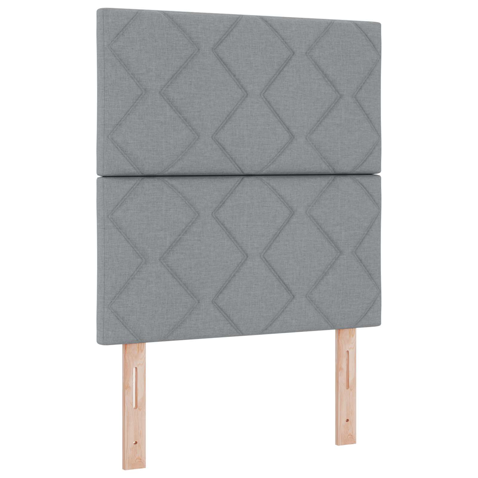 Lit avec rangement et matelas Gris clair 90 x 200 cm tissu