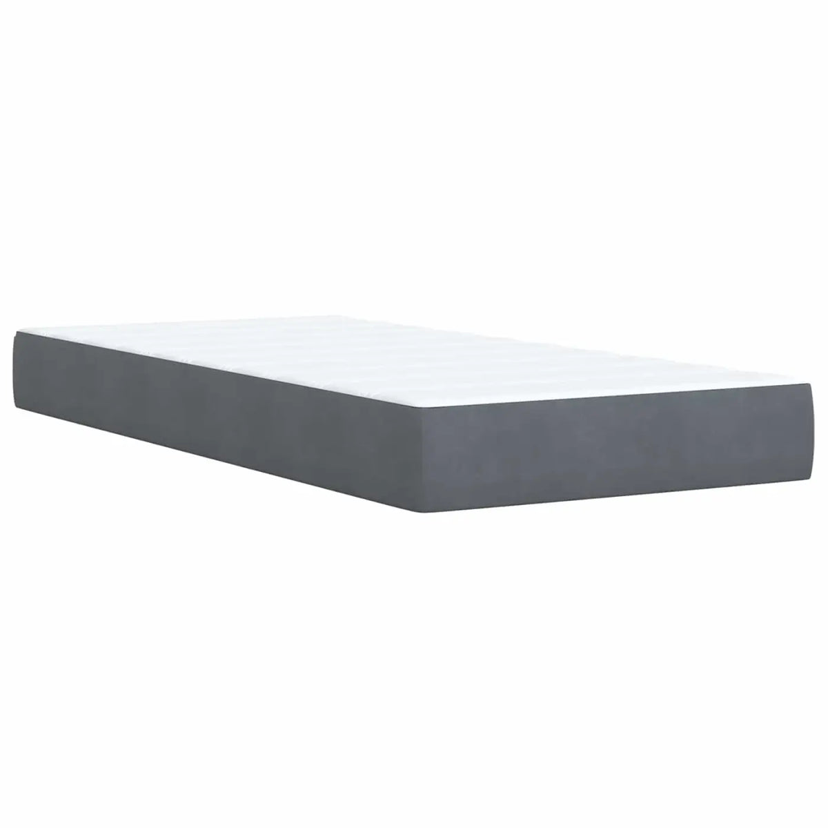 Lit de rangement LED avec matelas Gris foncé 90 x 200 cm - XIOS