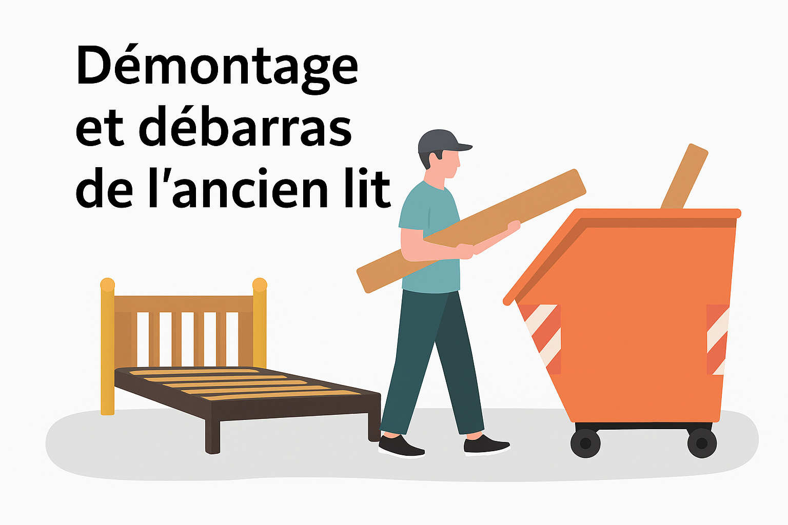 Démontage et débarras de l’ancien lit - XIOS