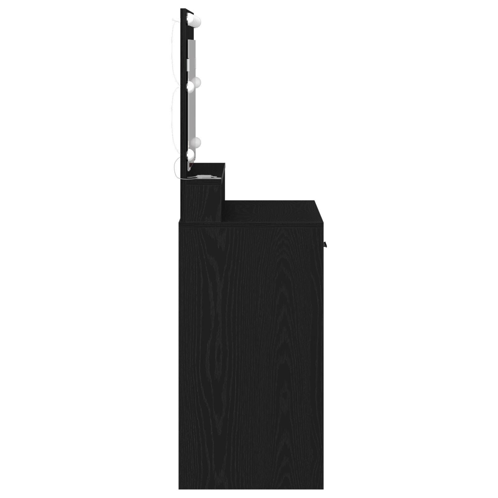 Coiffeuse vidaXL avec lumières LED en chêne noir 79x41x135 cm Coiffeuses vidaXL