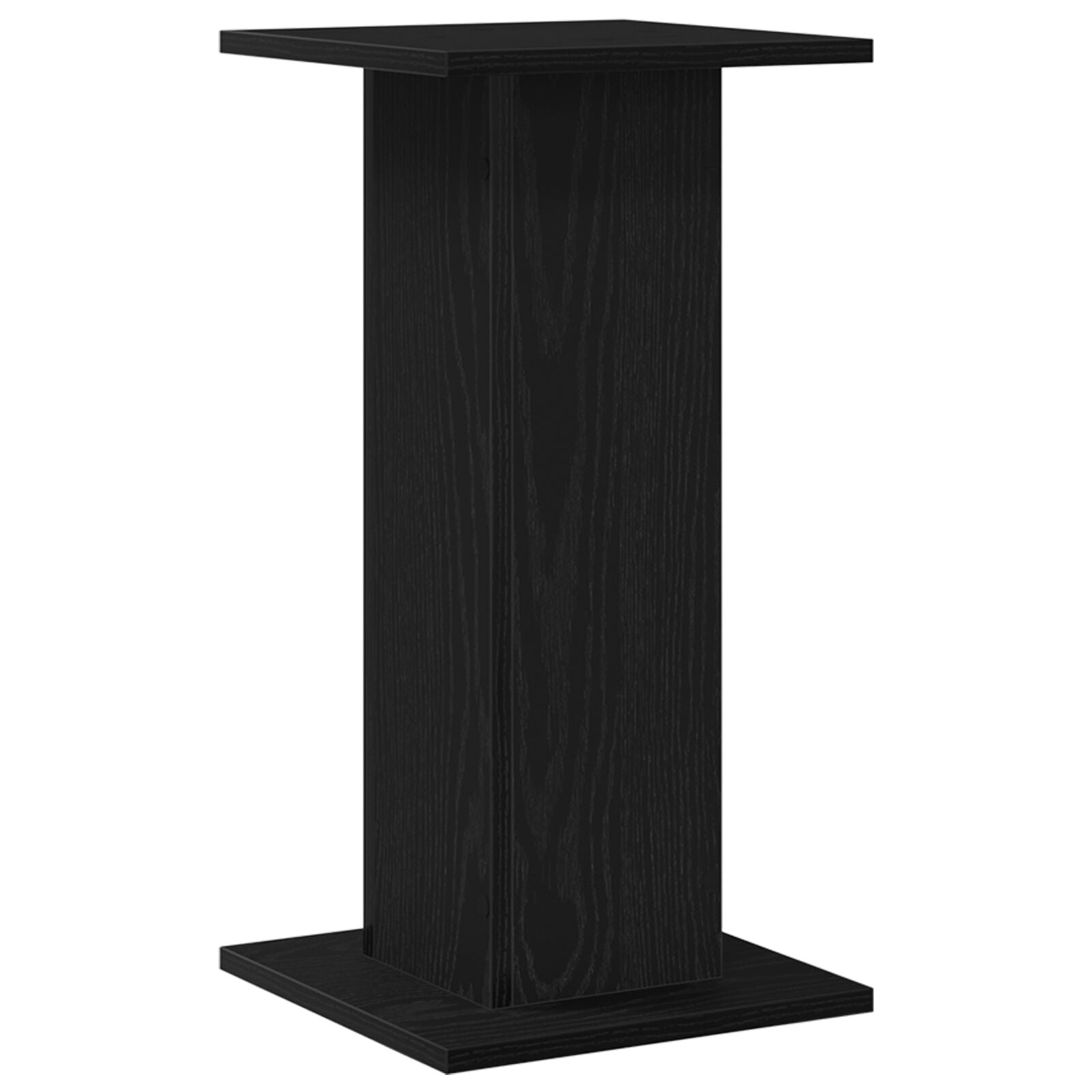 Supports de haut-parleurs vidaXL 2 pcs Chêne noir 30x30x60 cm Bois d'ingénierie Armoires vidaXL