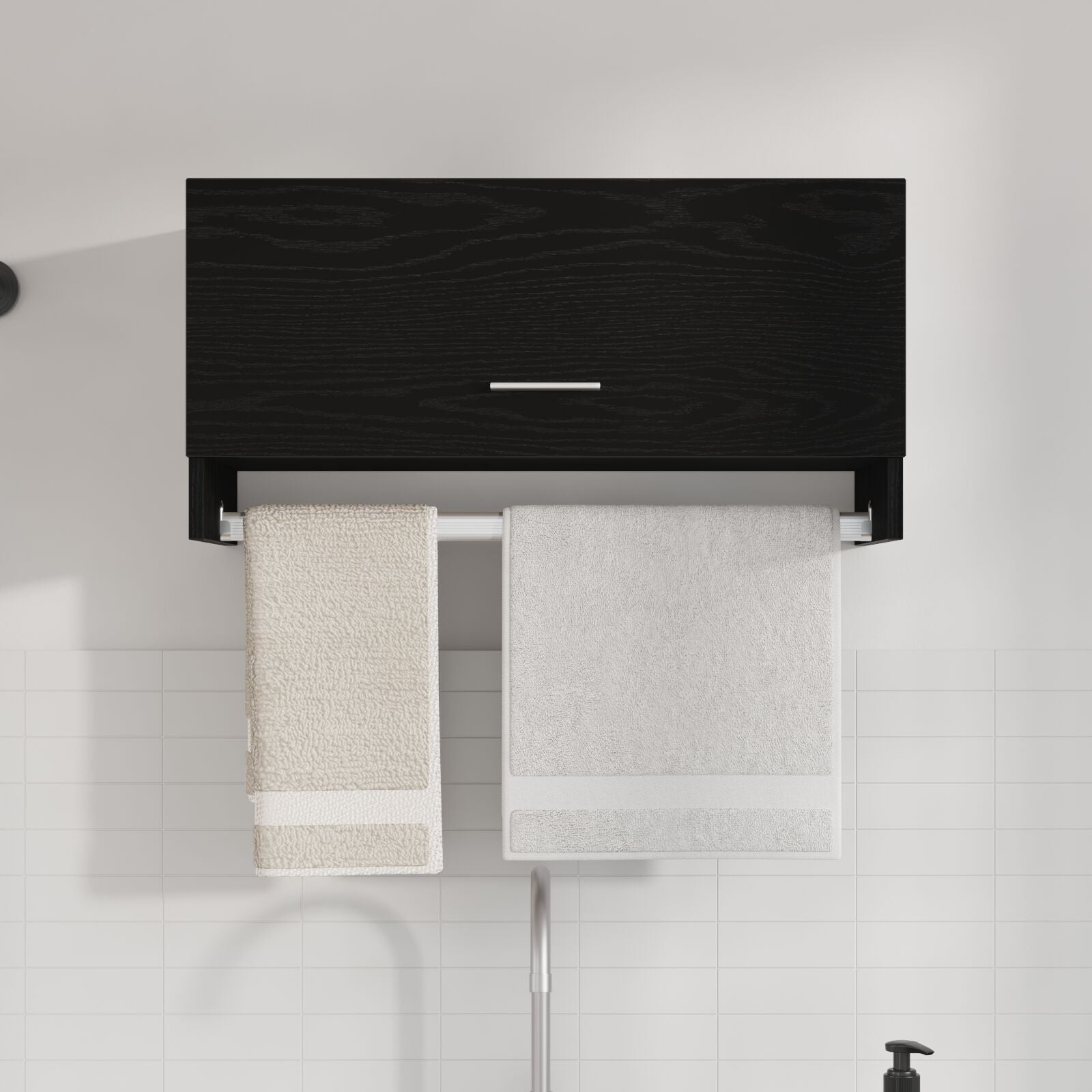 Armoire vidaXL Noir Chêne 70x32,5x35 cm en bois d'ingénierie Armoires vidaXL