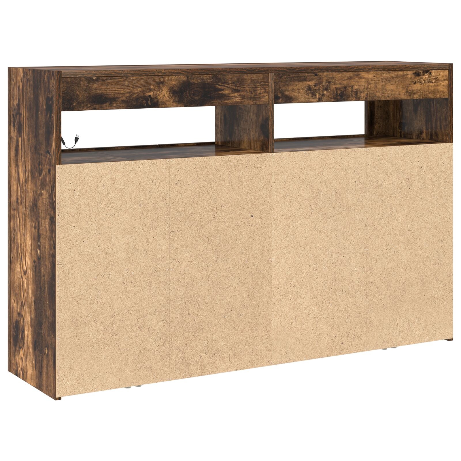 Buffet Chêne Fumé Bois d'Ingénierie 116 x 30 x 75 cm Buffets & bahuts vidaXL