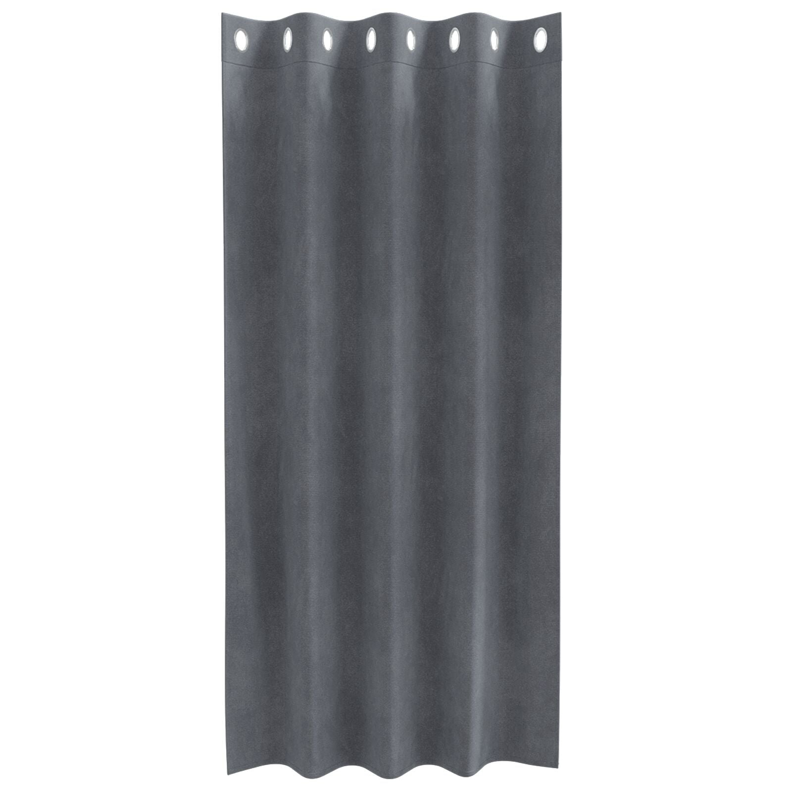 Rideaux occultants vidaXL avec œillets 2 pcs Velours gris clair super léger Rideaux vidaXL