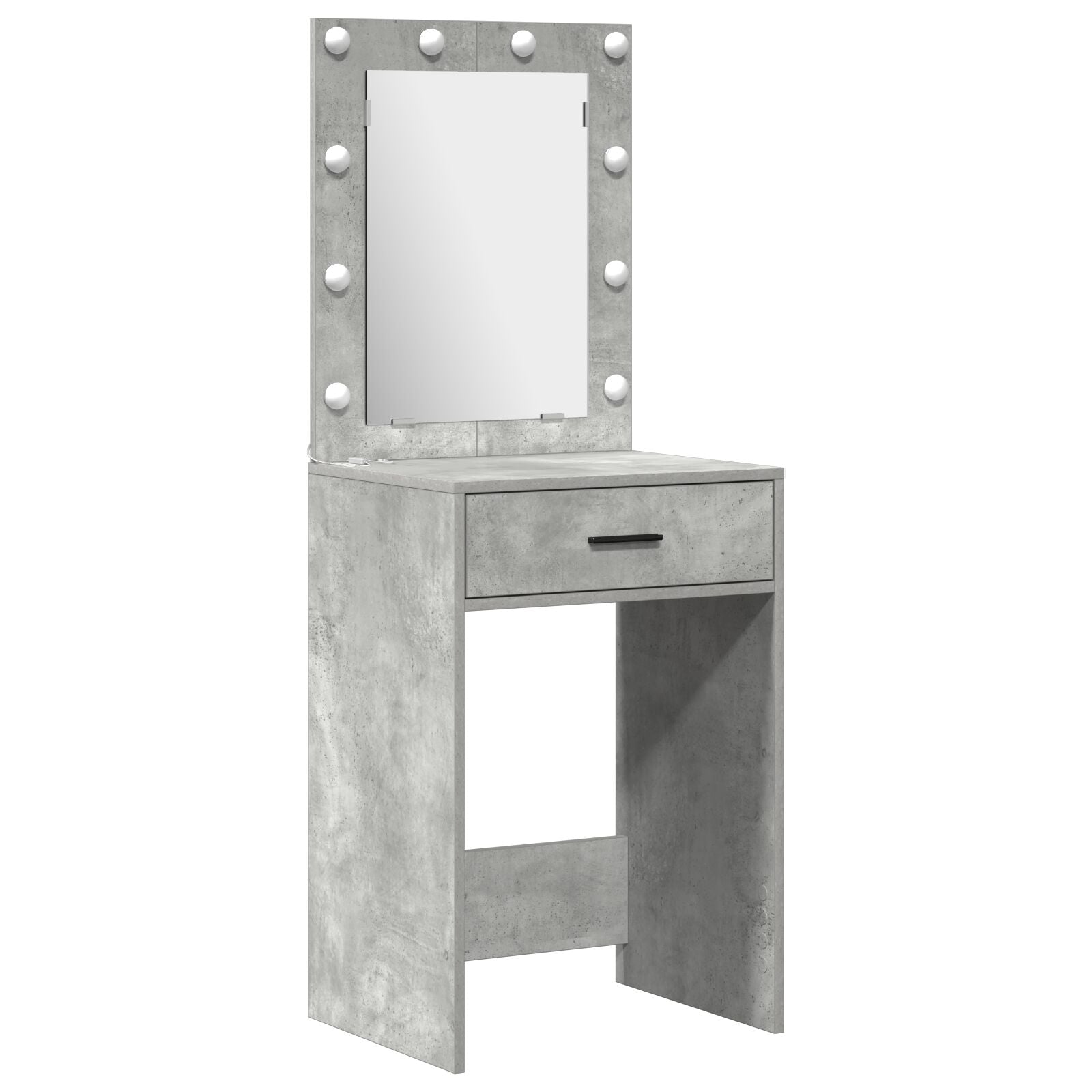 Ensemble de coiffeuse de 3 pièces en béton gris en bois reconstitué Coiffeuses vidaXL