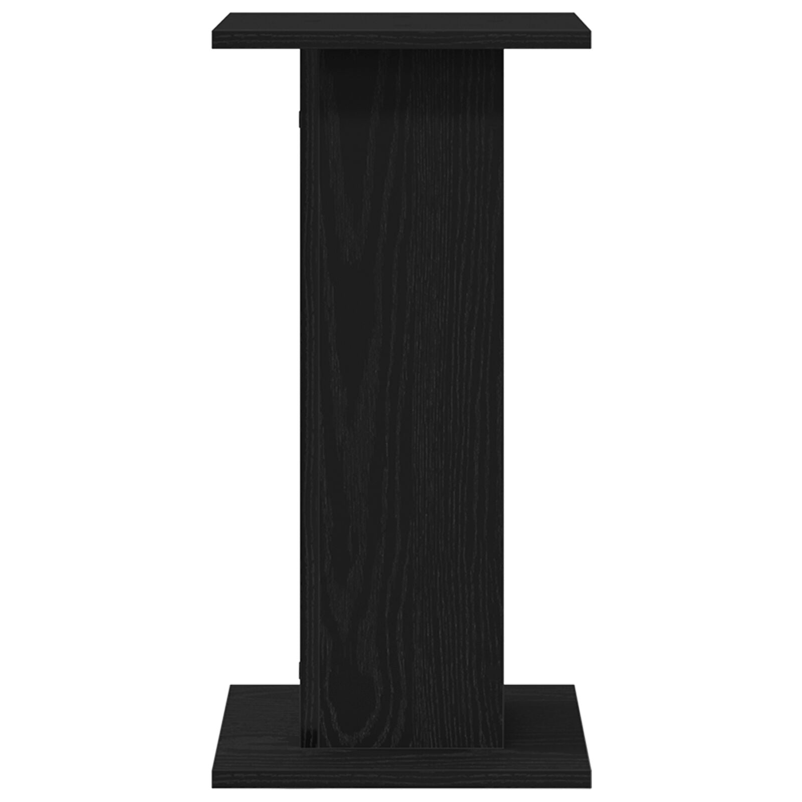 Supports de haut-parleurs vidaXL 2 pcs Chêne noir 30x30x60 cm Bois d'ingénierie Armoires vidaXL