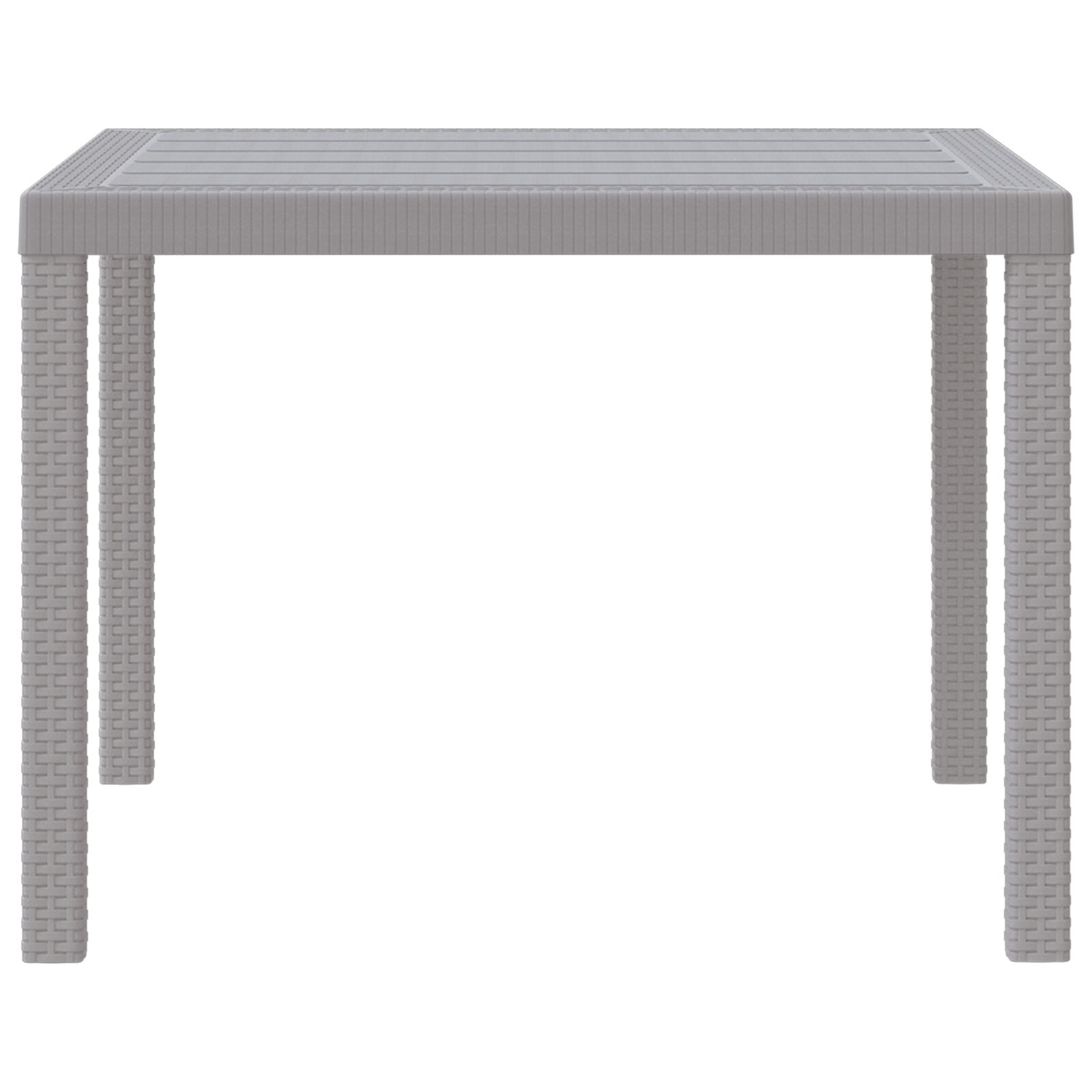 Table extérieure vidaXL Gris clair Plastique Standard Durable Tables de jardin vidaXL