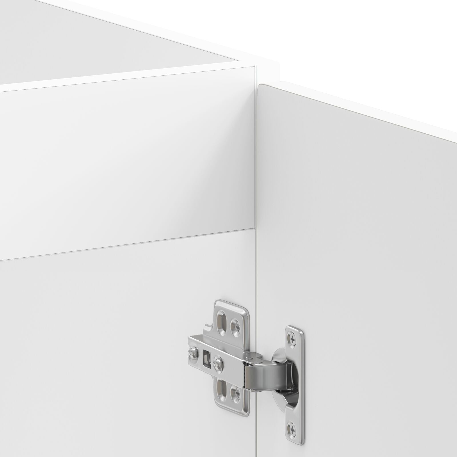 Armoire de cuisine vidaXL ""Lucca"" avec doubles éviers laque blanche en bois d'ingénierie Meubles de cuisine vidaXL