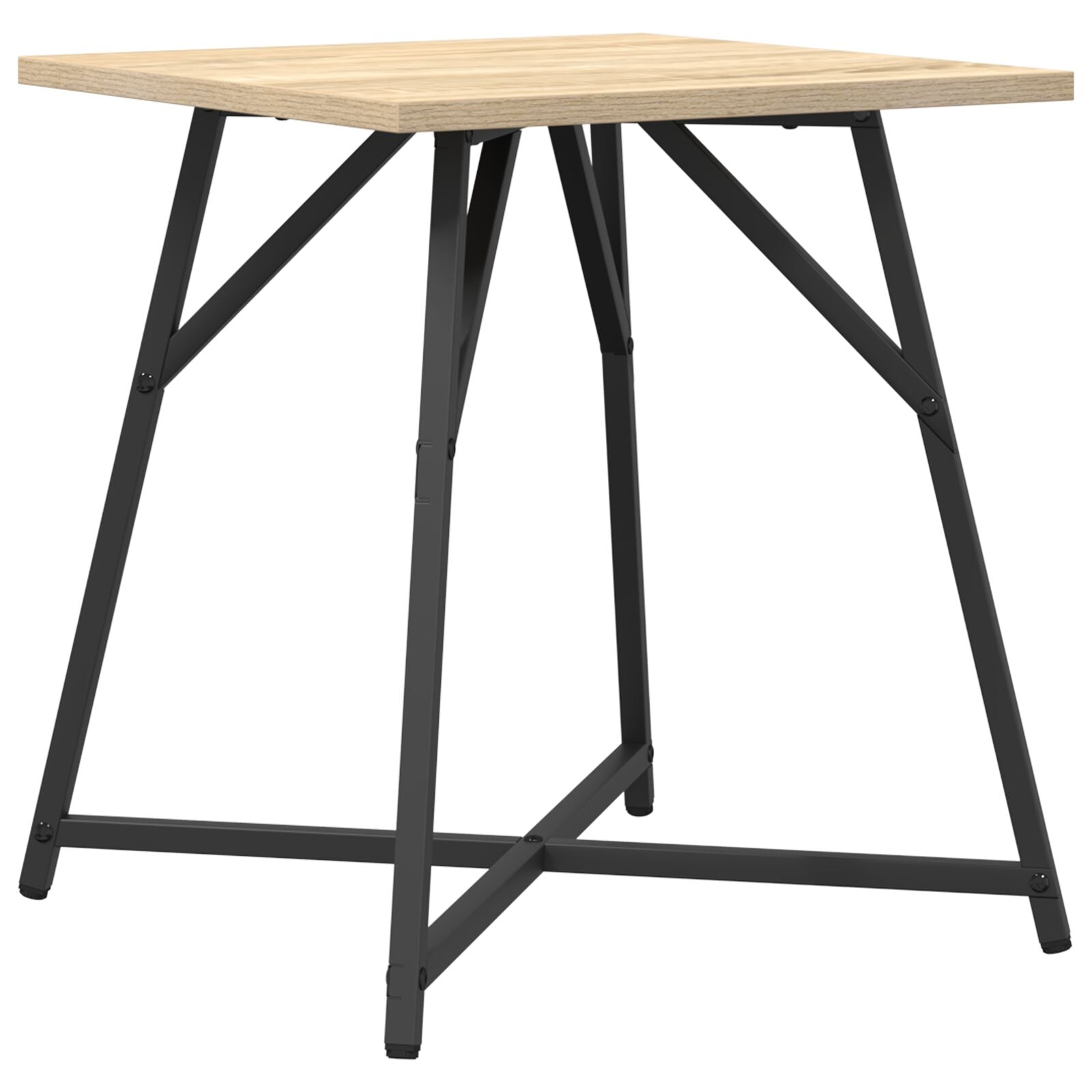 Table d'appoint vidaXL 2 pcs en bois d'ingénierie chêne Sonoma et métal Tables d'appoint vidaXL