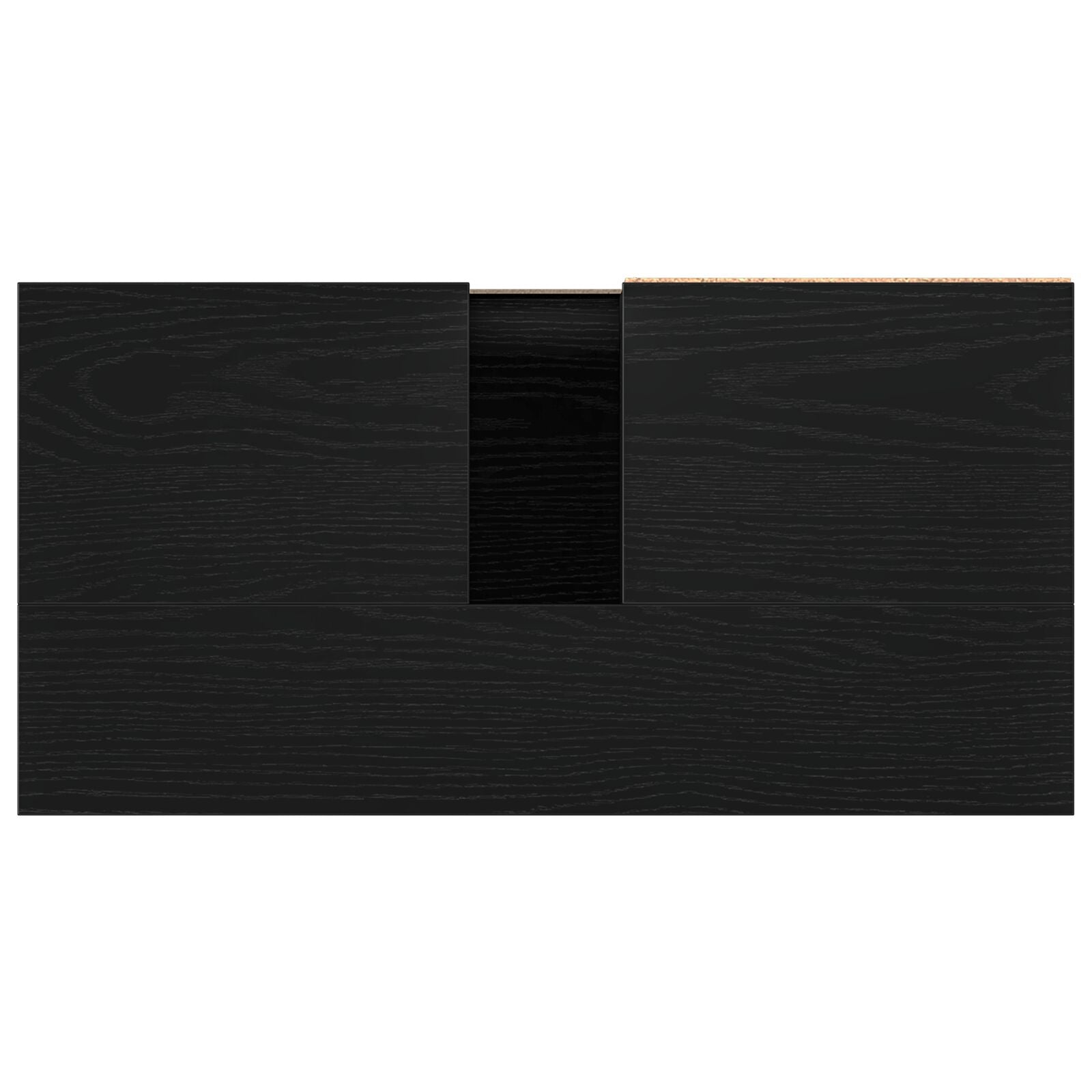 Meuble sous lavabo vidaXL Noir Chêne 65x33x60 cm Bois d'ingénierie Ensembles de mobilier pour salles de bains vidaXL