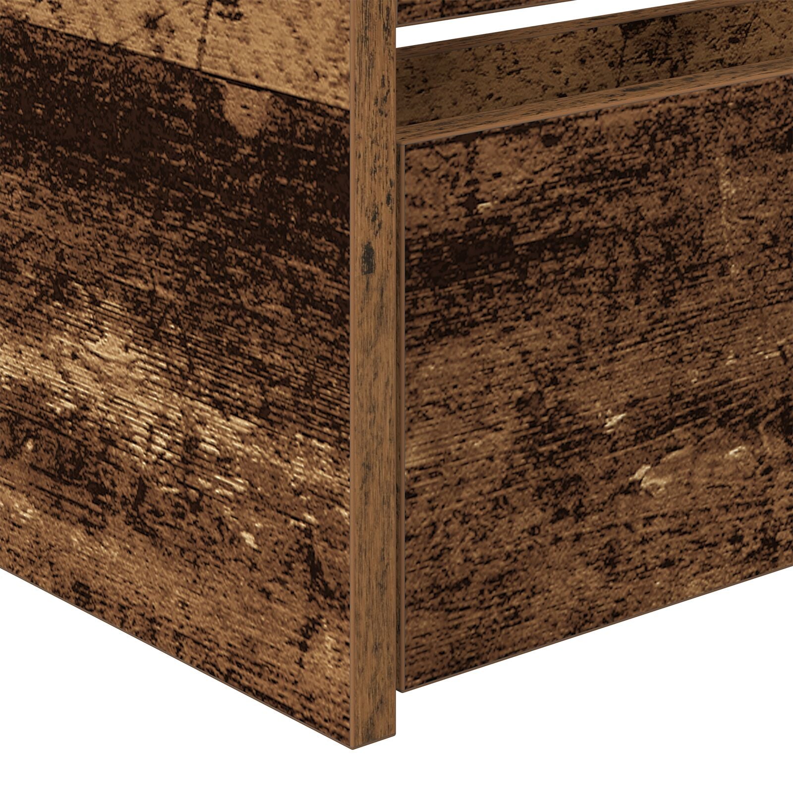 Lit d'appoint rustique Bois ancien Bois d'ingénierie 90 x 200 cm Lits & cadres de lit vidaXL