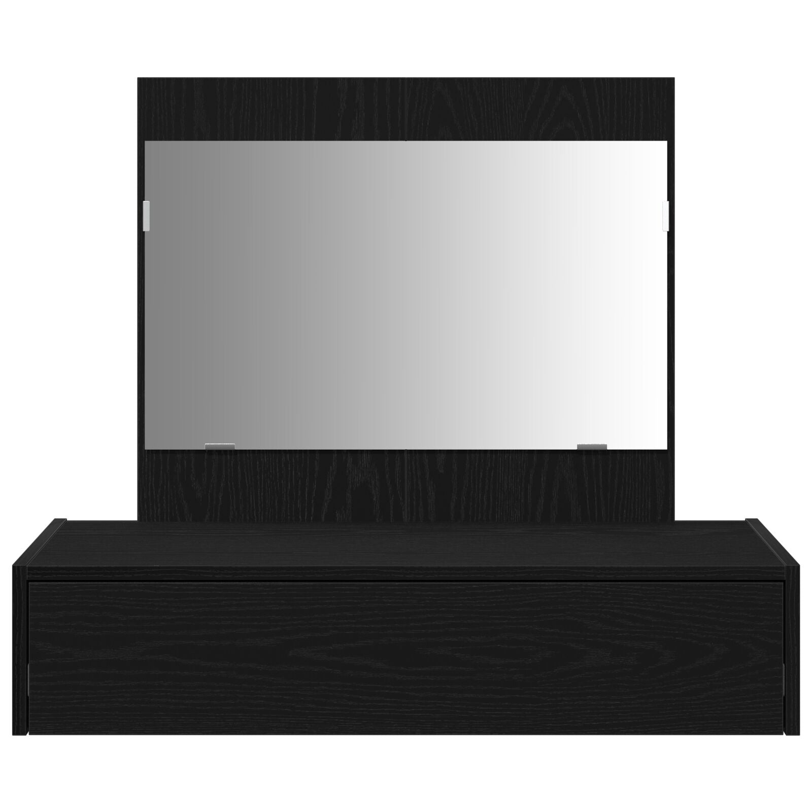 Table de maquillage murale vidaXL Chêne noir 83x40x70 cm Coiffeuses vidaXL