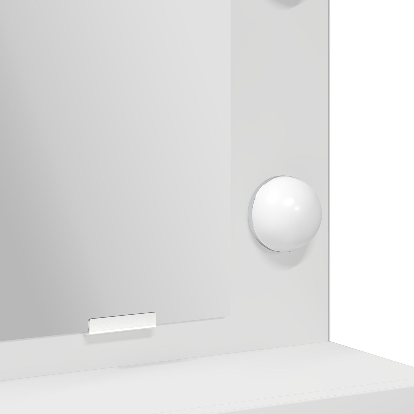 Coiffeuse vidaXL avec lumières LED, blanche, 79x41x135 cm Coiffeuses vidaXL
