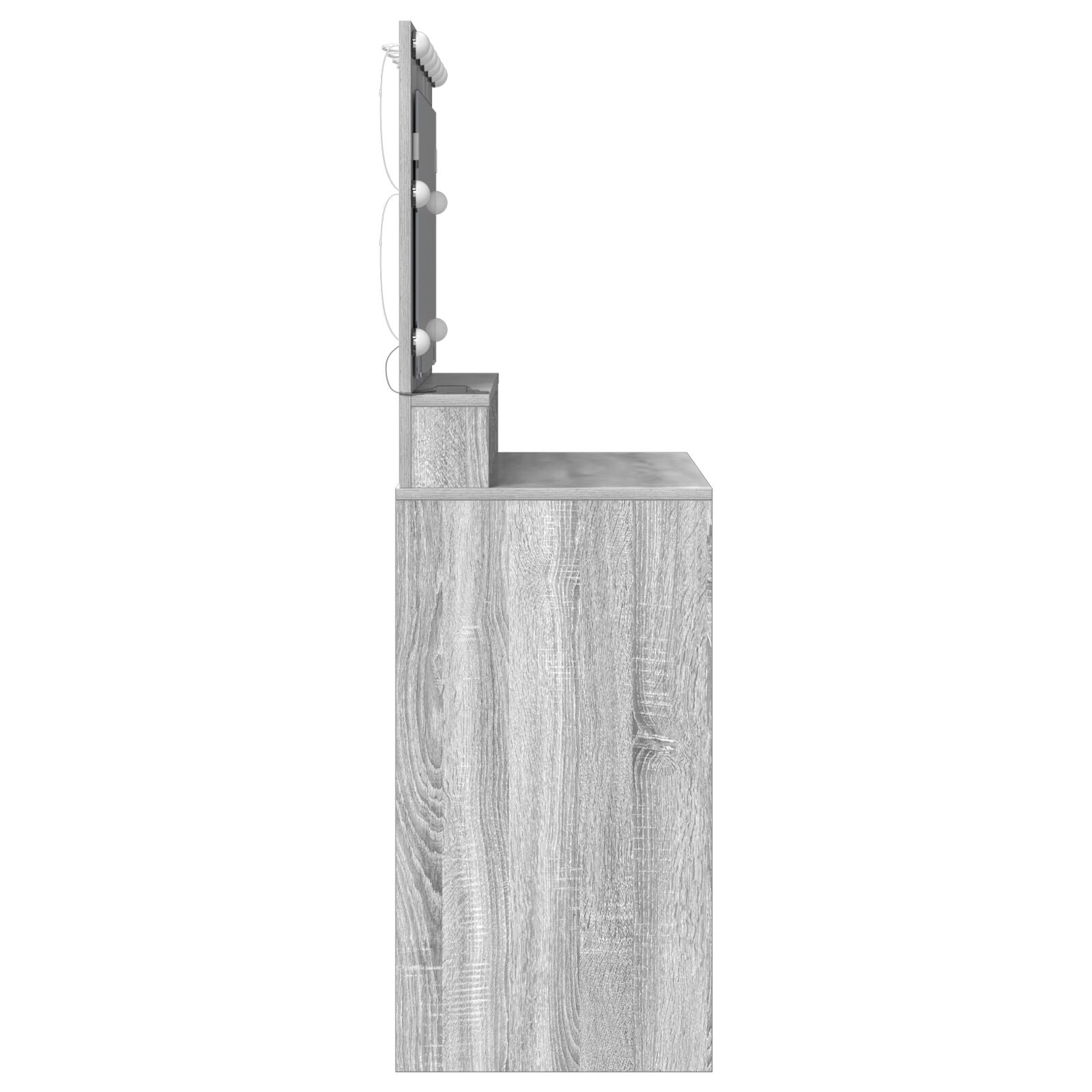 Coiffeuse vidaXL avec des lumières LED, gris Sonoma, 100x41x135 cm Coiffeuses vidaXL