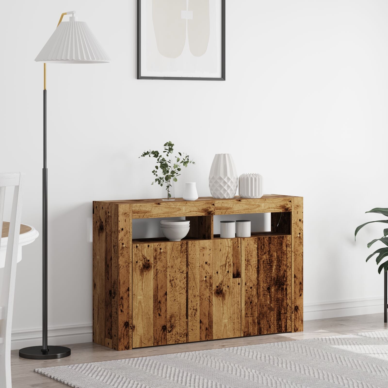 Buffet Bois ancien Bois reconstitué 116 x 30 x 75 cm Buffet Buffets & bahuts vidaXL