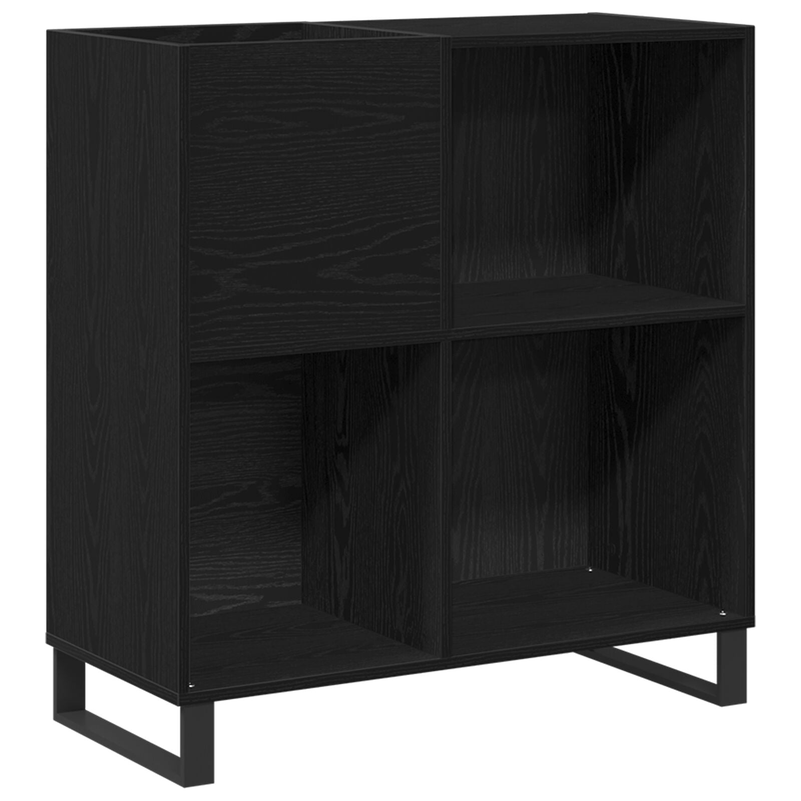 Meuble d'enregistrement Chêne noir 84,5x38x90 cm Bois d'ingénierie Fixations & meubles de rangement multimédia vidaXL