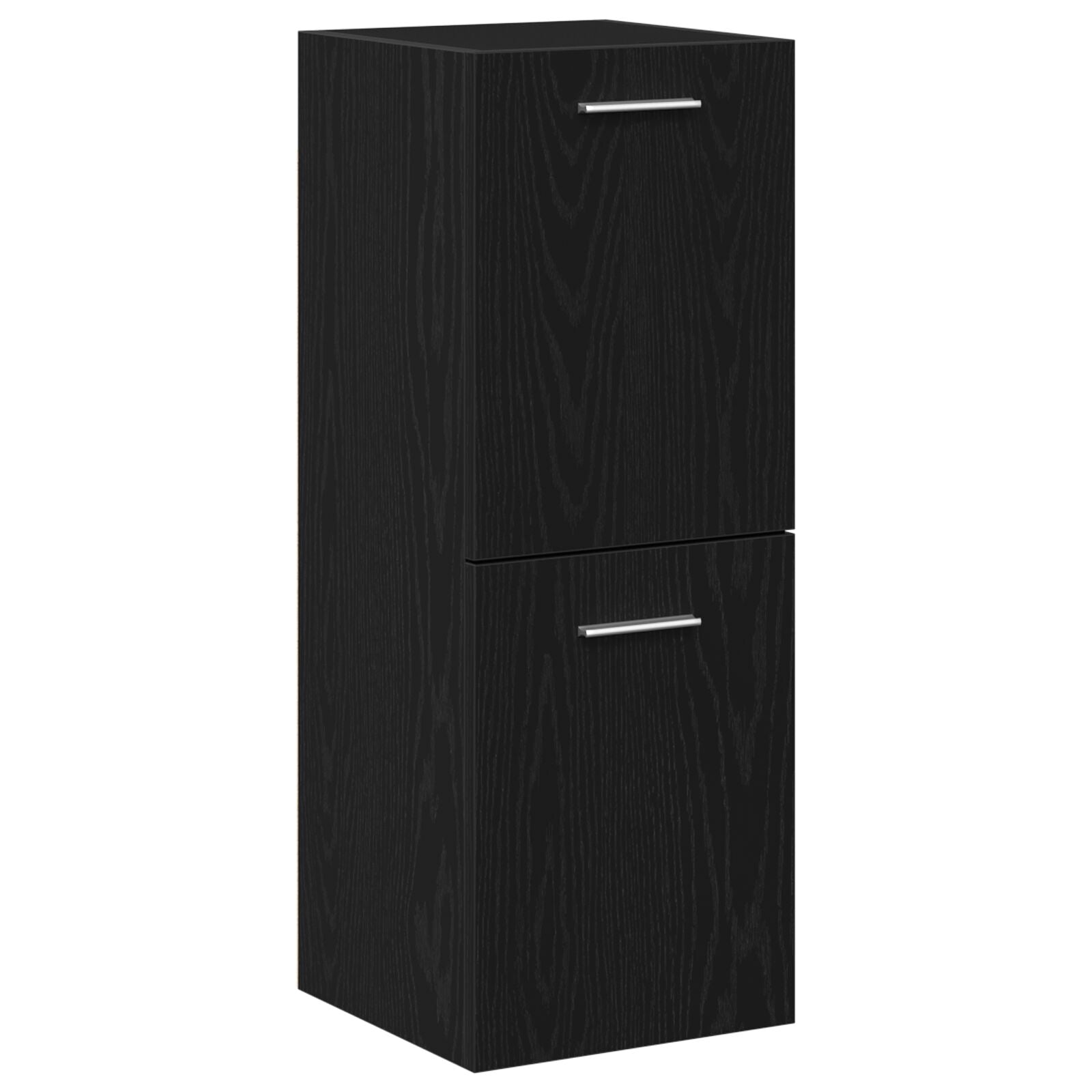 Armoire de Salle de Bain Murale vidaXL en Chêne Noir 30x30x80 cm en Bois Ensembles de mobilier pour salles de bains vidaXL