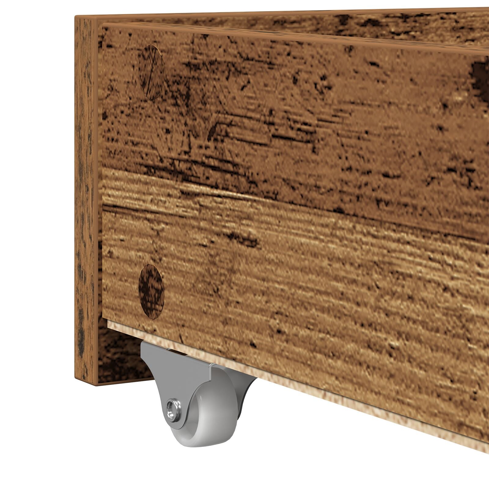 Lit d'appoint rustique Bois ancien Bois d'ingénierie 90 x 200 cm Lits & cadres de lit vidaXL