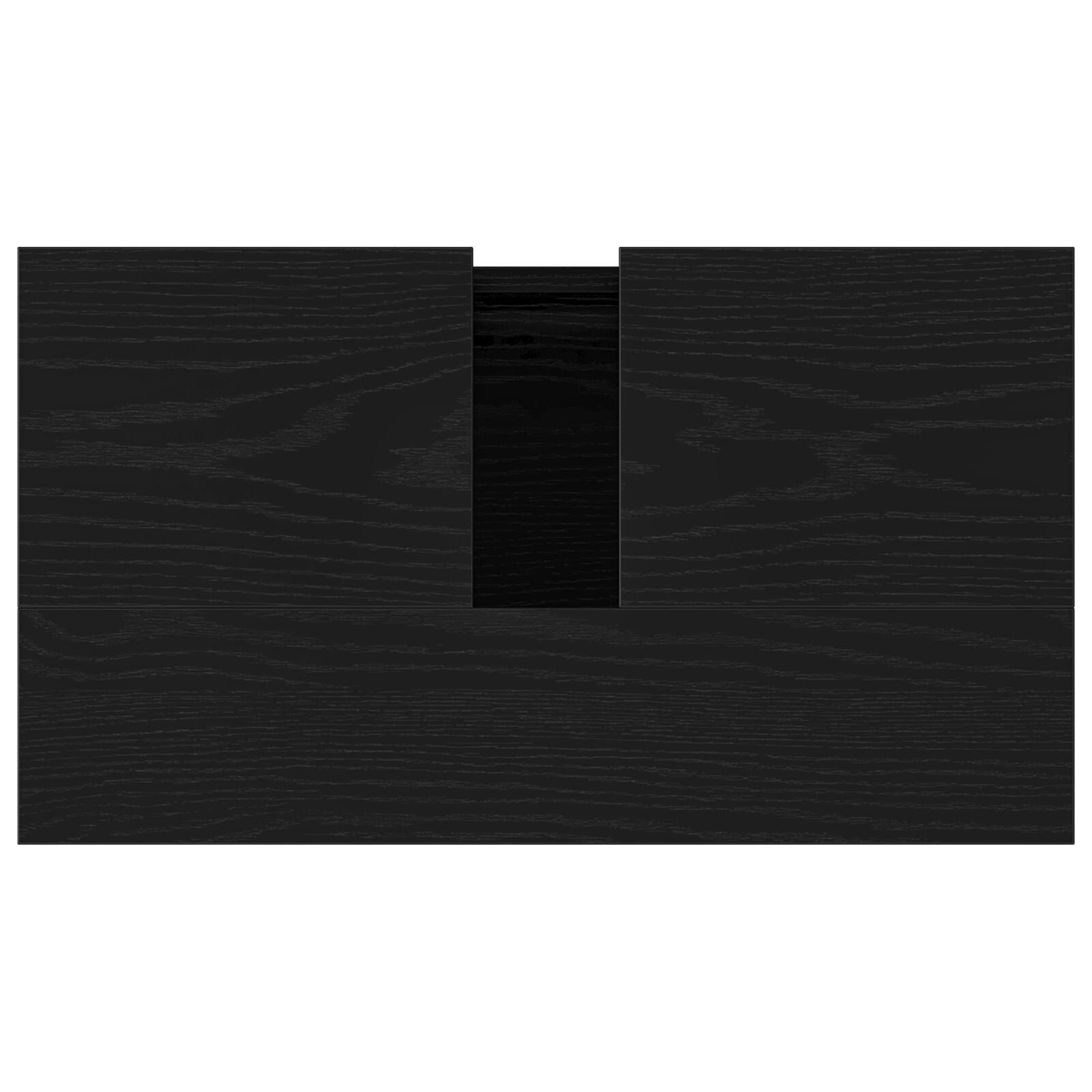 Meuble sous lavabo vidaXL Noir Chêne 58x33x60 cm Bois d'ingénierie Ensembles de mobilier pour salles de bains vidaXL