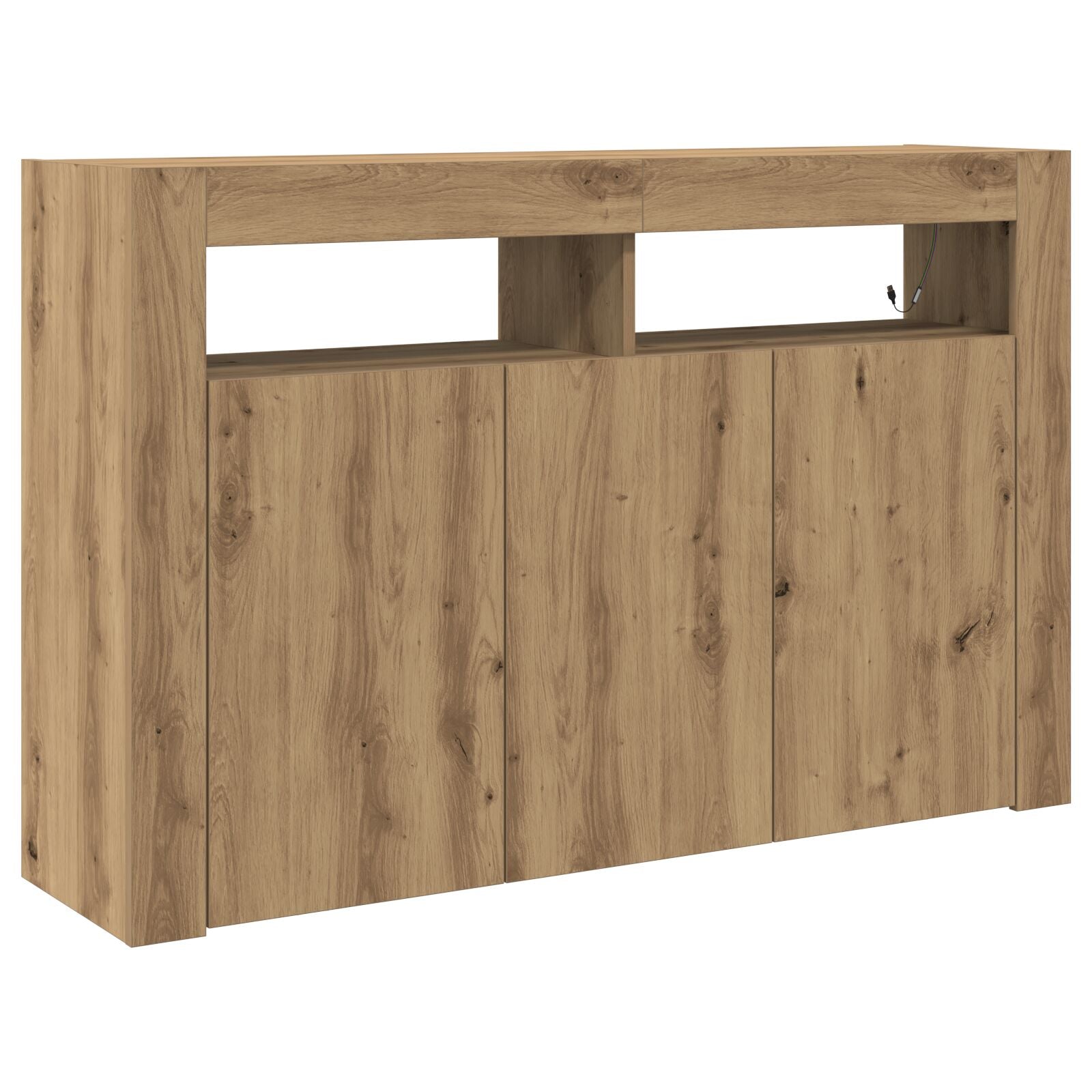 Buffet Chêne artisanal Bois d'ingénierie 116 x 30 x 75 cm Buffet Buffets & bahuts vidaXL