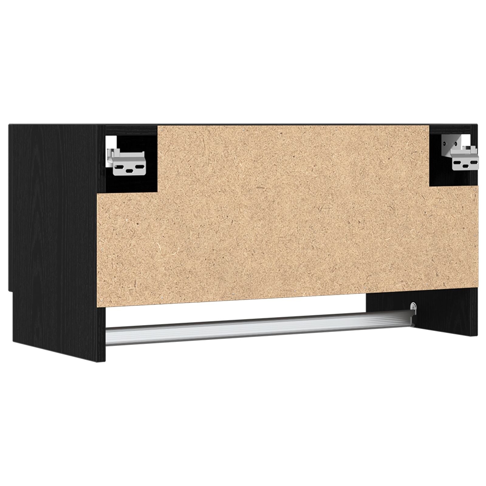 Armoire vidaXL Noir Chêne 70x32,5x35 cm en bois d'ingénierie Armoires vidaXL