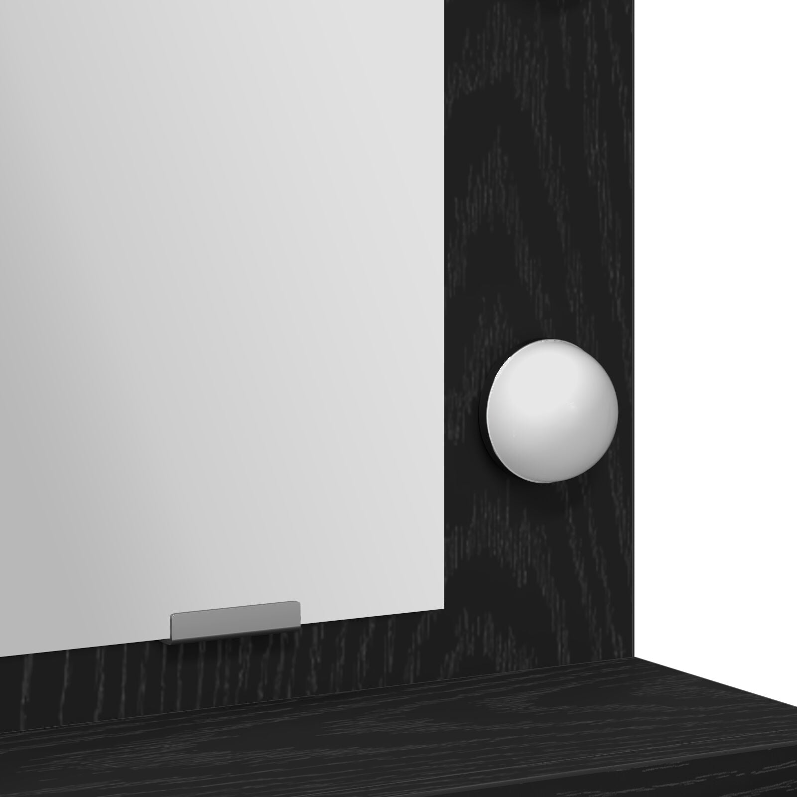 Coiffeuse vidaXL avec lumières LED en chêne noir 79x41x135 cm Coiffeuses vidaXL