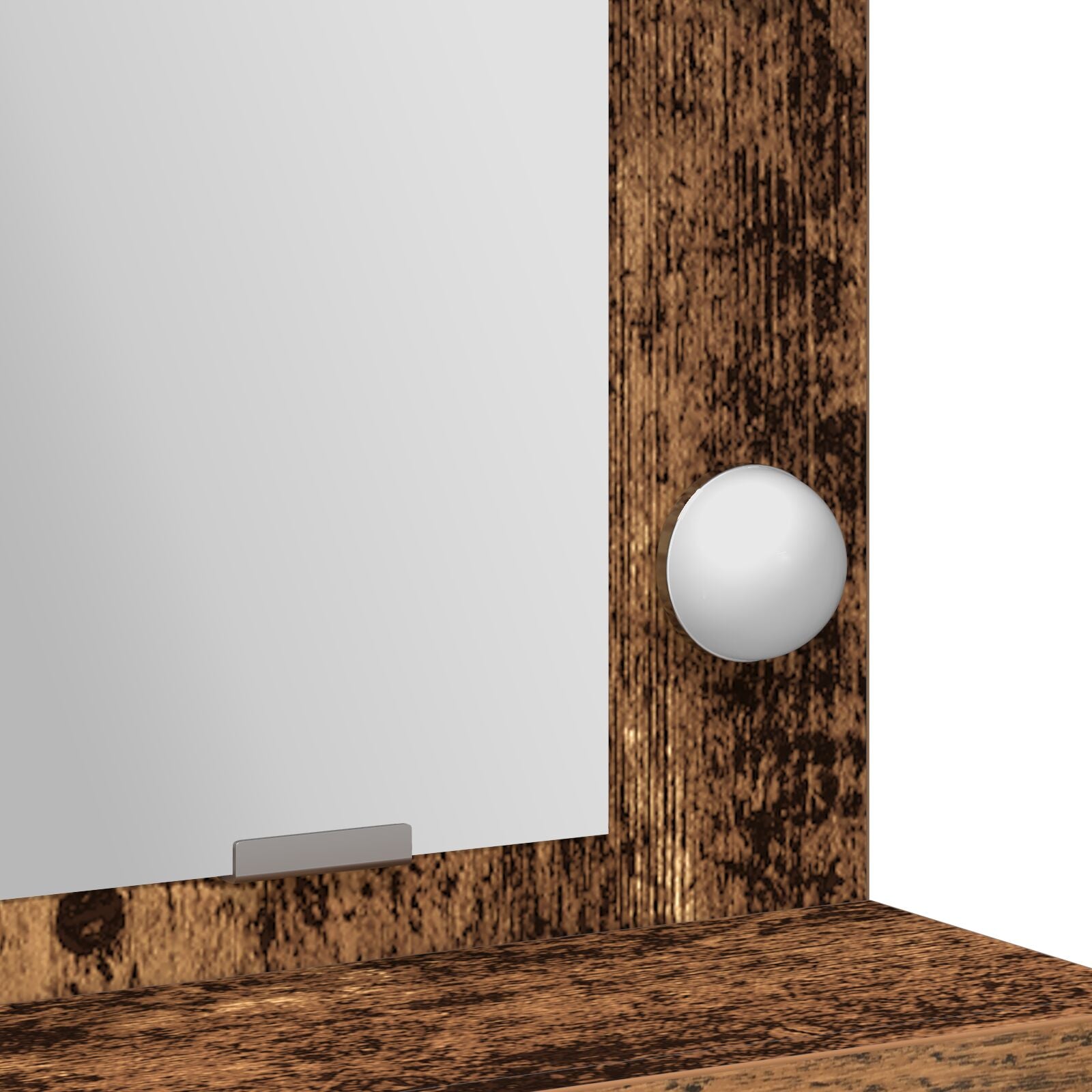 Coiffeuse avec LED - Vieux bois, 50x41x135 cm Coiffeuses vidaXL
