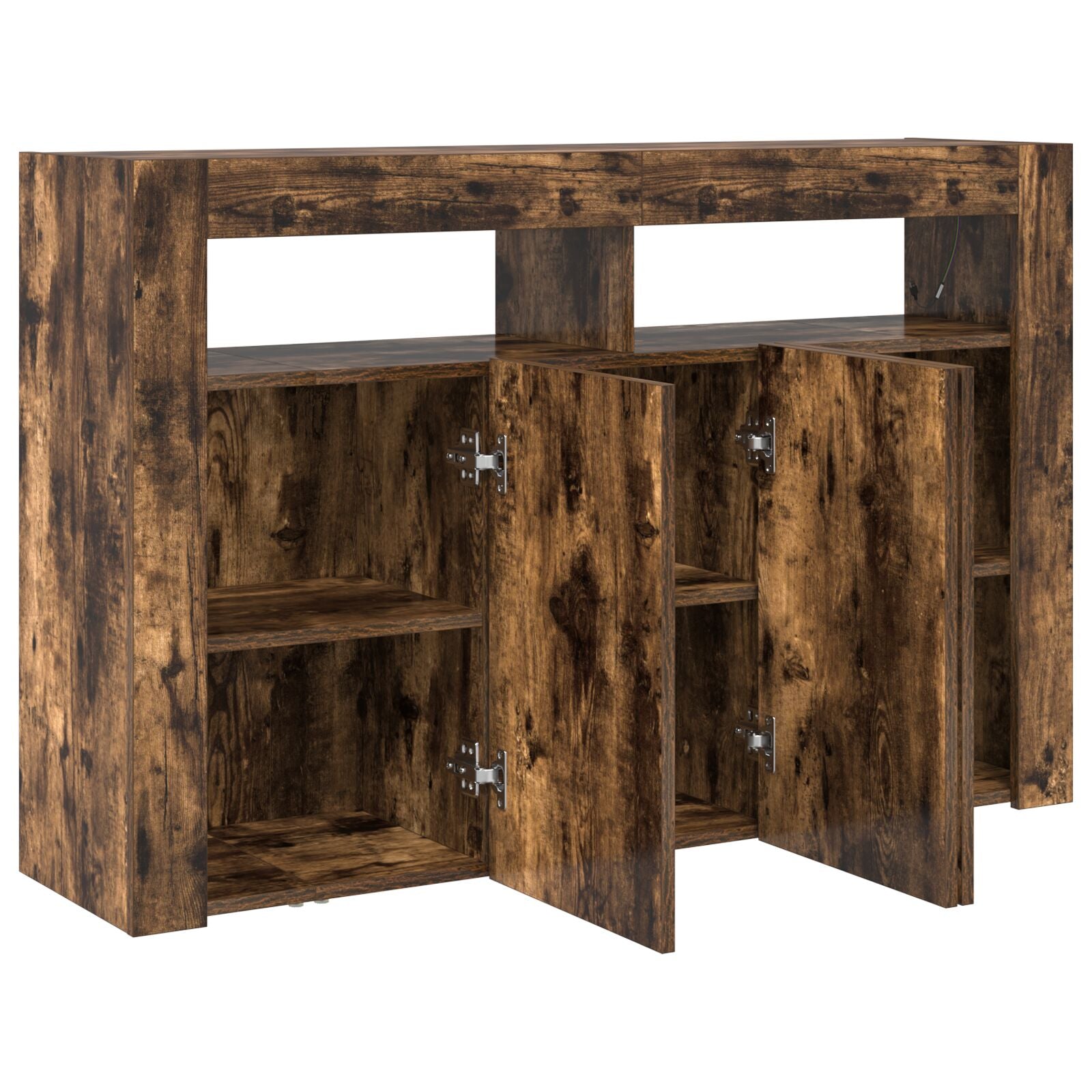 Buffet Chêne Fumé Bois d'Ingénierie 116 x 30 x 75 cm Buffets & bahuts vidaXL