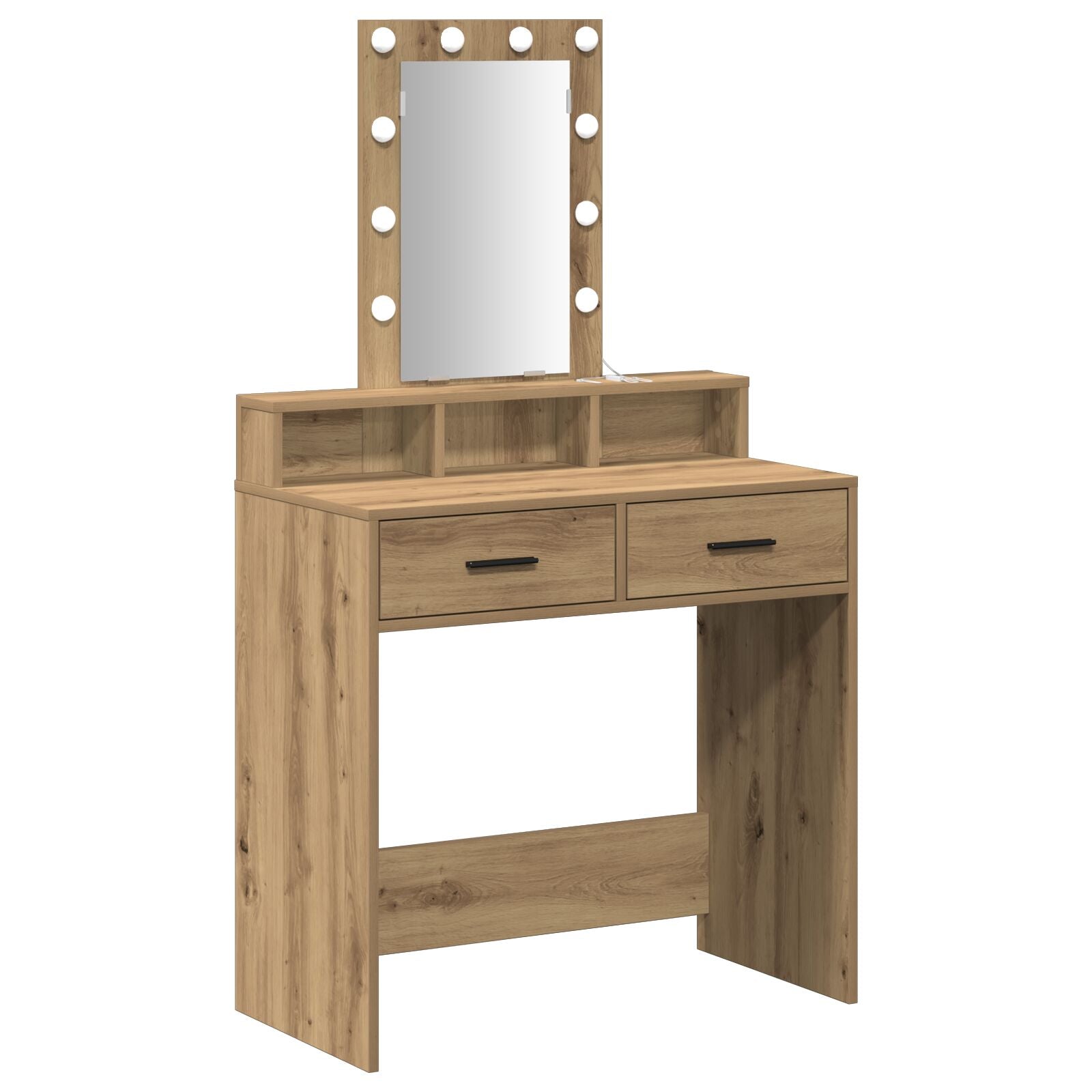 Coiffeuse vidaXL avec des lumières LED Chêne Artisan 79x41x140 cm Coiffeuses vidaXL