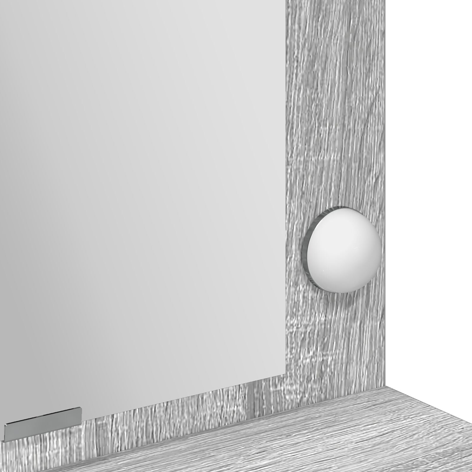 Coiffeuse vidaXL avec des lumières LED, gris Sonoma, 100x41x135 cm Coiffeuses vidaXL