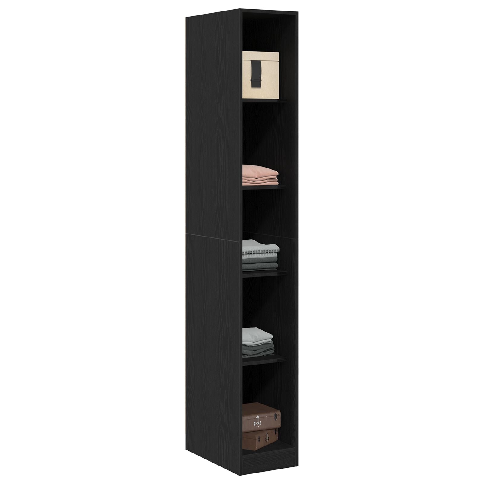 Armoire Chêne Noir - 30x50x200 cm, en bois d'ingénierie Armoires vidaXL