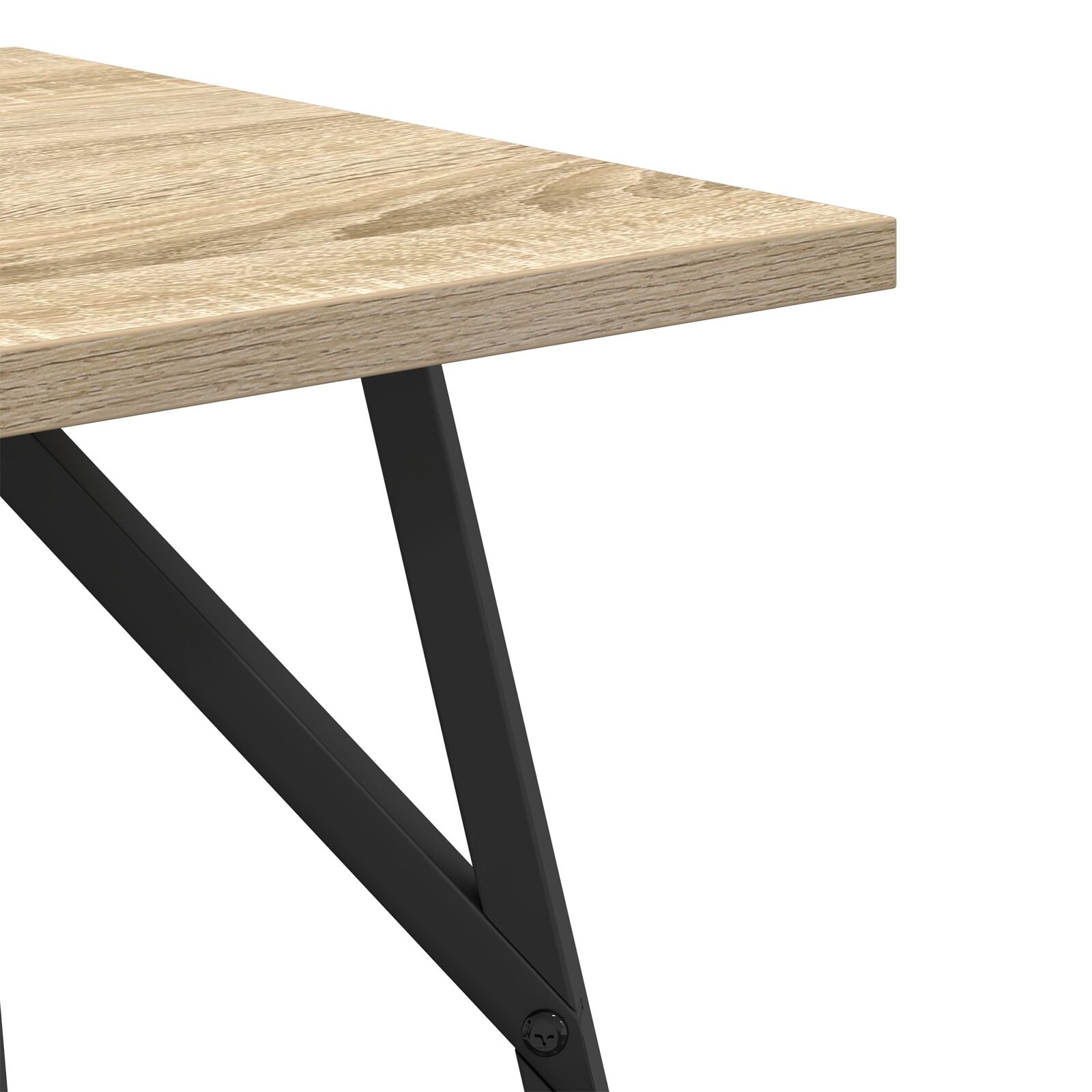 Table d'appoint vidaXL 2 pcs en bois d'ingénierie chêne Sonoma et métal Tables d'appoint vidaXL