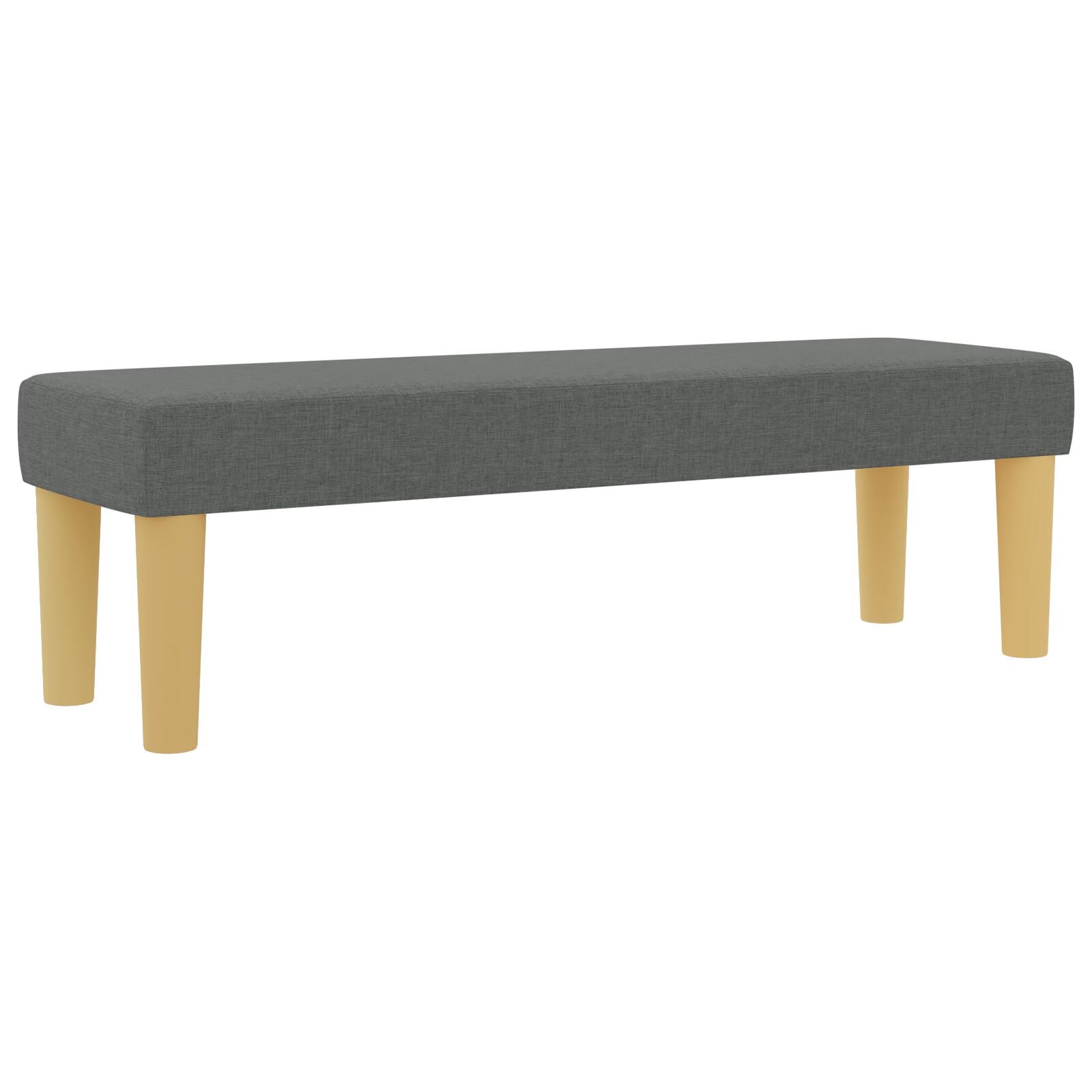 Lit Box Spring avec Matelas & Banc Gris Foncé 120x190 cm Tissu Lits & cadres de lit vidaXL
