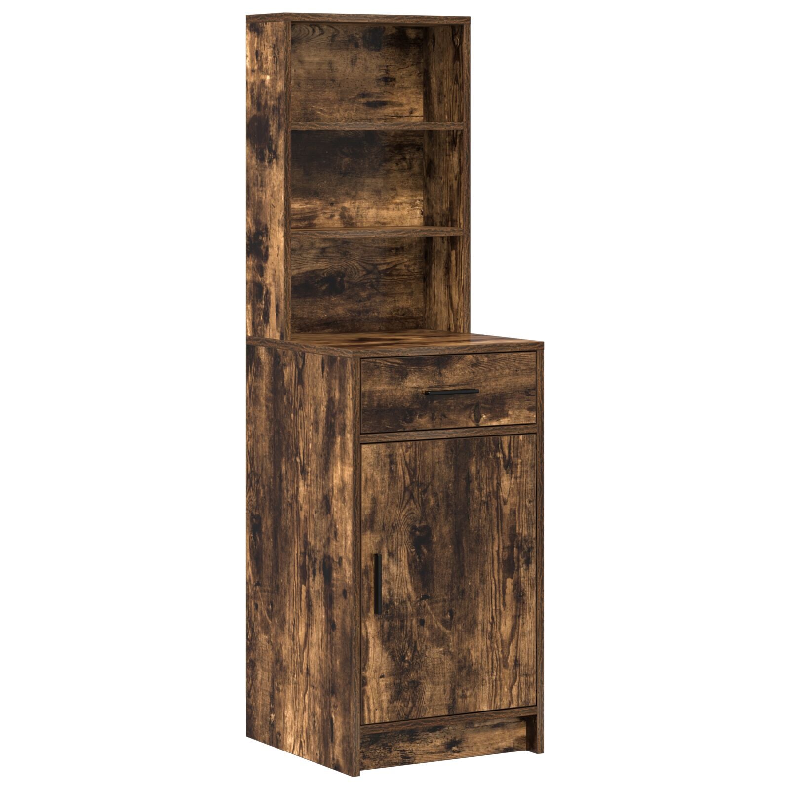 Ensemble de Coiffeuse 3 Pièces en Chêne Fumé en Bois d'Ingénierie Coiffeuses vidaXL