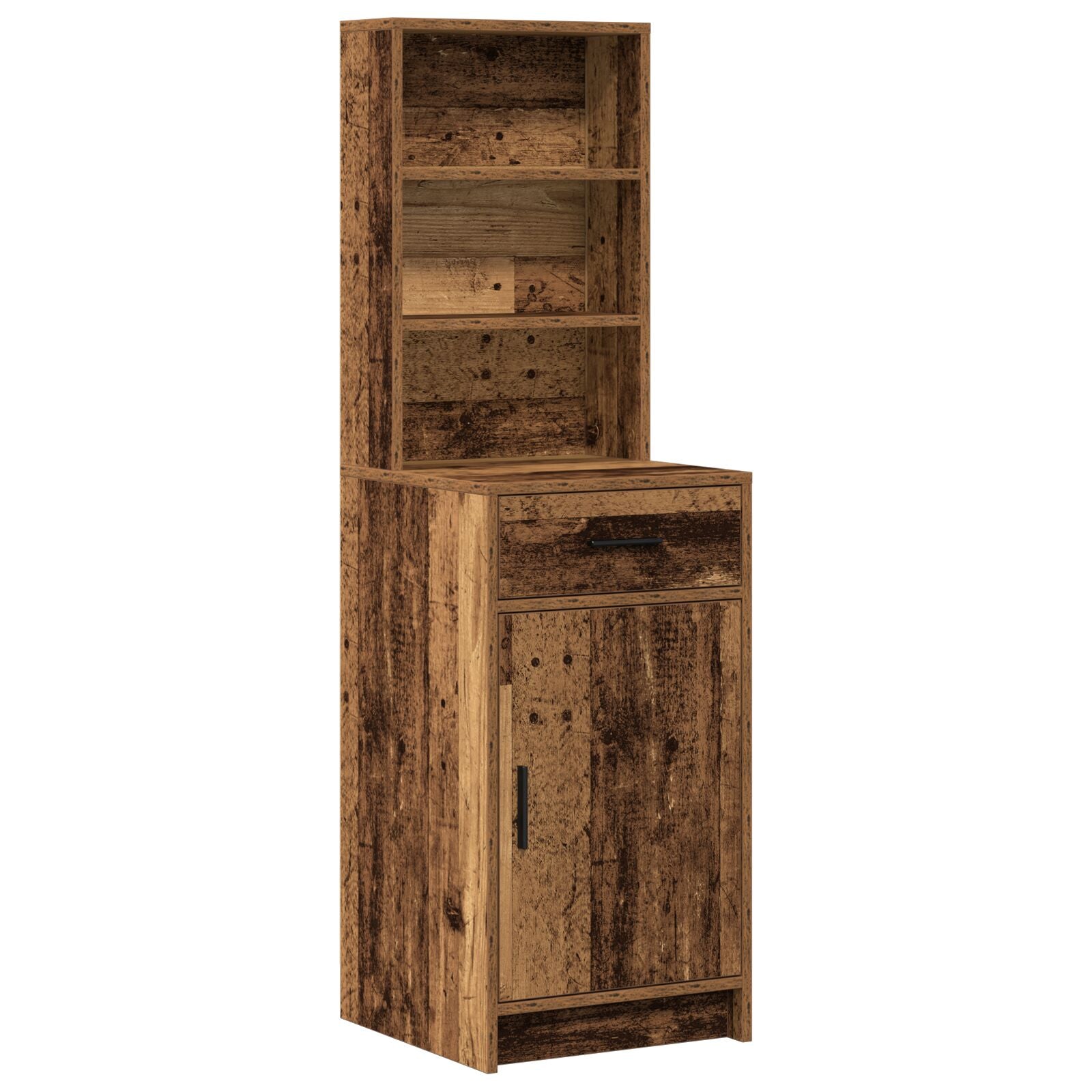 Table de maquillage vidaXL Ensemble de 3 Bois vieilli Bois d'ingénierie Coiffeuses vidaXL