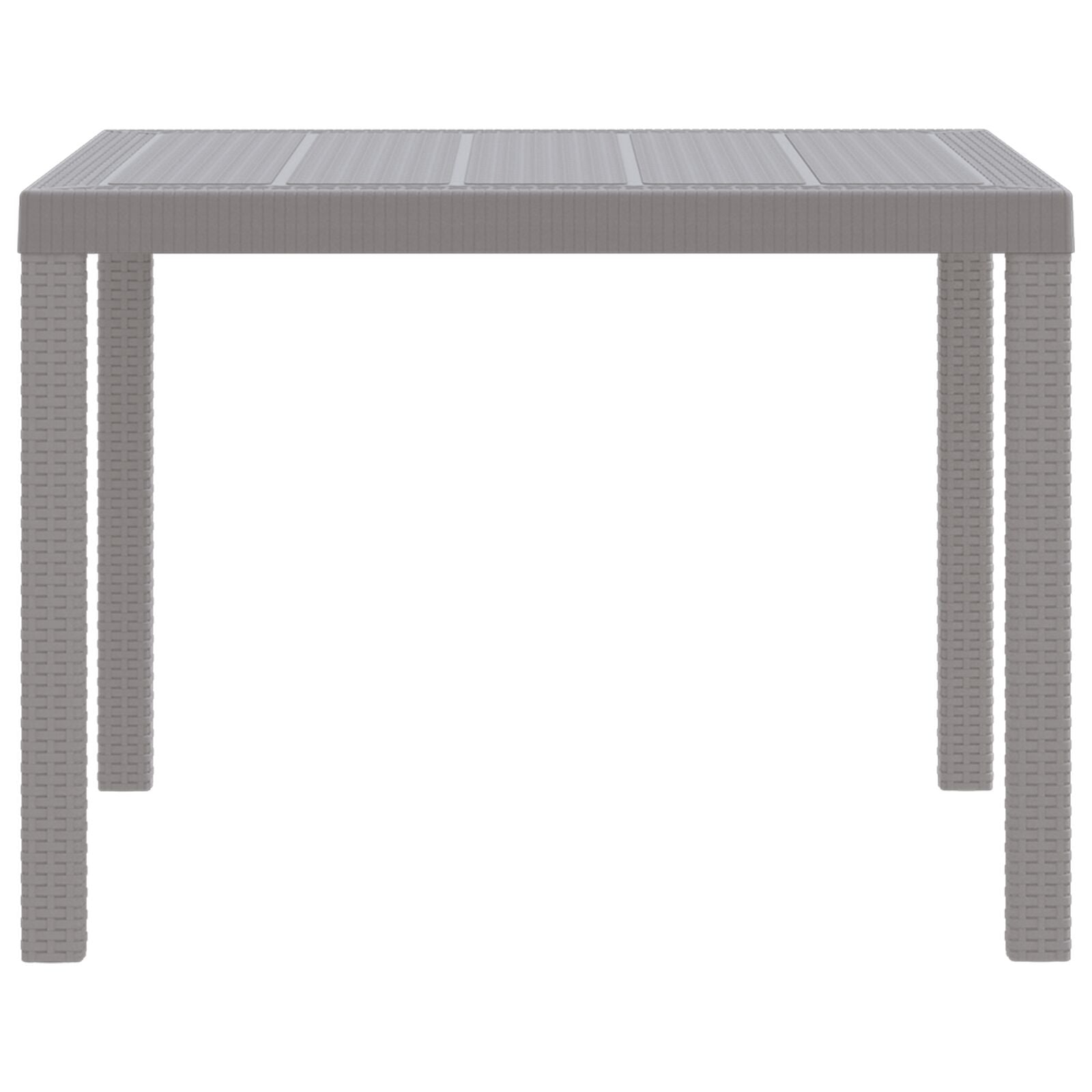 Table extérieure vidaXL Gris clair Plastique Standard Durable Tables de jardin vidaXL