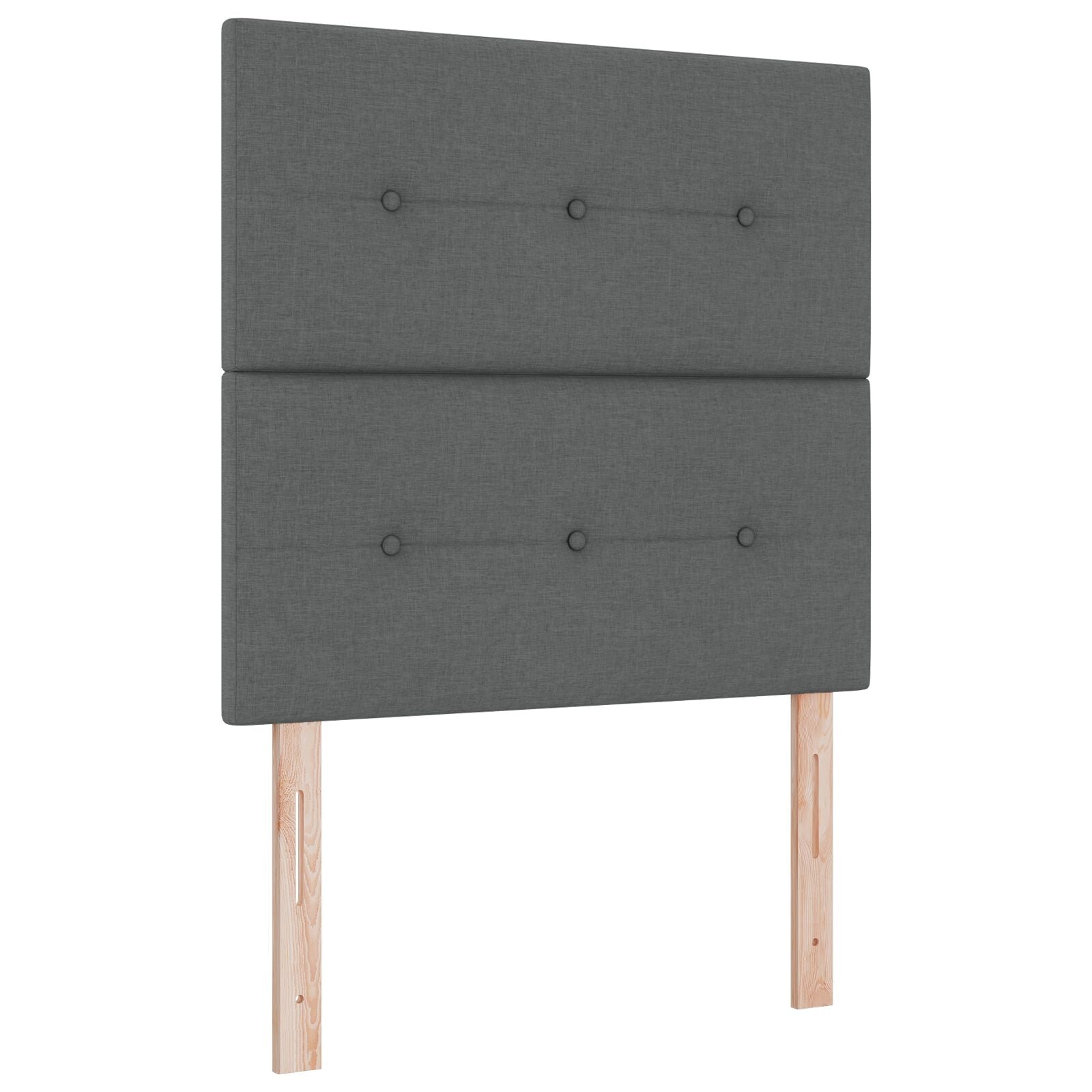 Lit Box Spring avec Matelas & Banc Gris Foncé 120x190 cm Tissu Lits & cadres de lit vidaXL