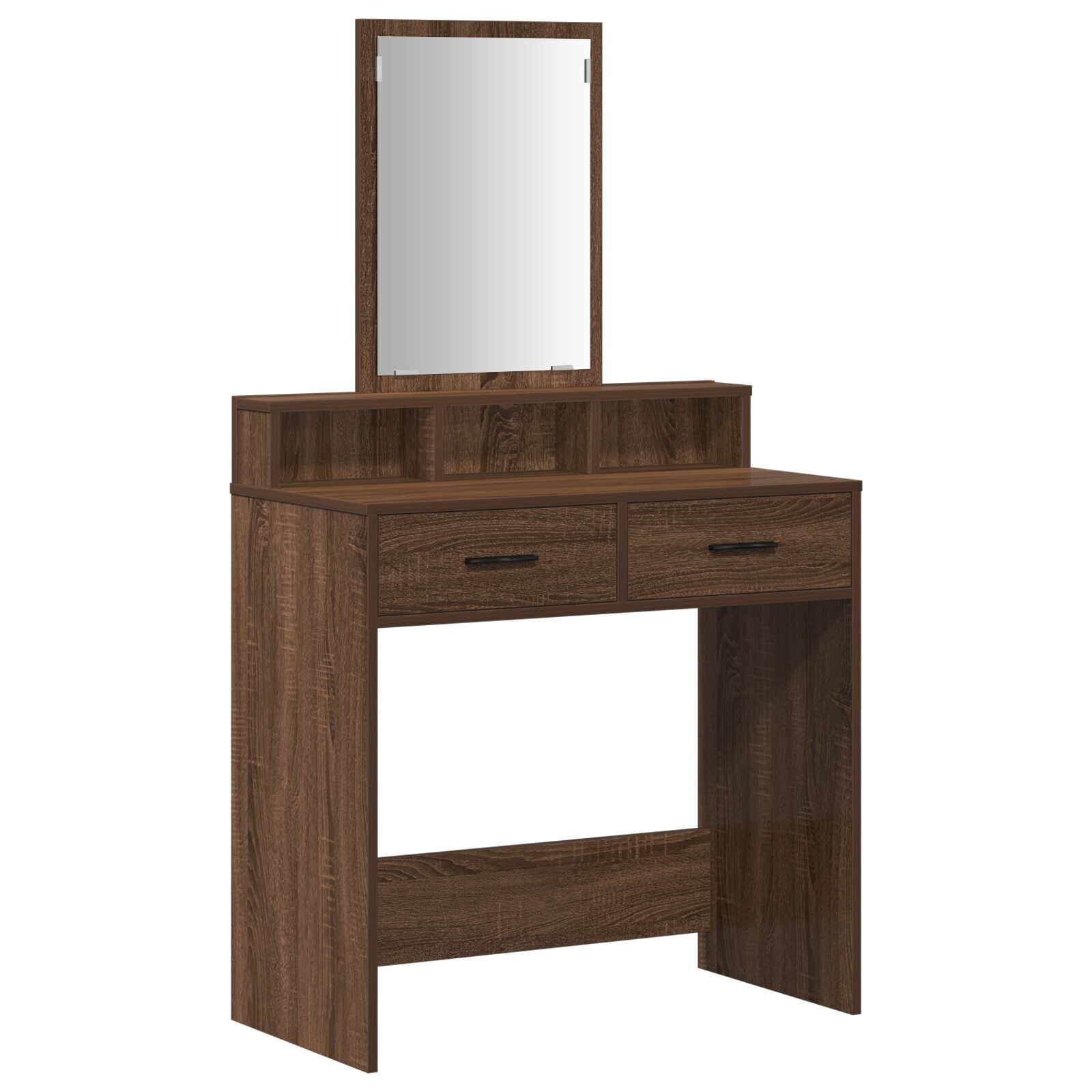 Table de maquillage vidaXL avec tiroirs en chêne brun 79x41x140 cm Coiffeuses vidaXL