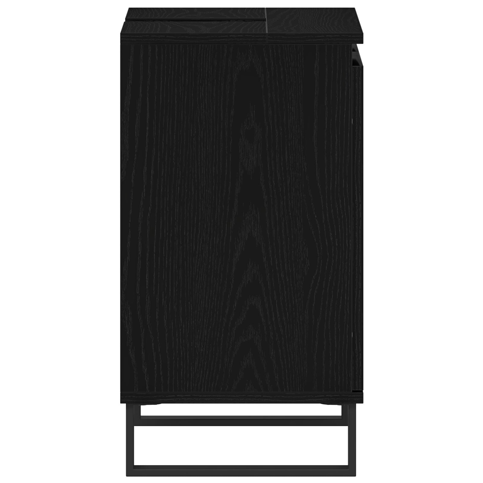 Meuble sous lavabo vidaXL Noir Chêne 58x33x60 cm Bois d'ingénierie Ensembles de mobilier pour salles de bains vidaXL