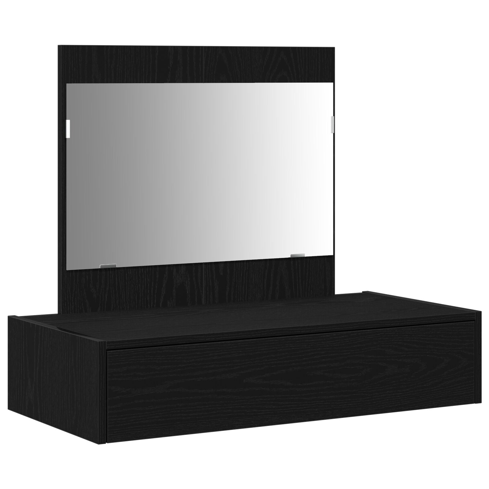 Table de maquillage murale vidaXL Chêne noir 83x40x70 cm Coiffeuses vidaXL