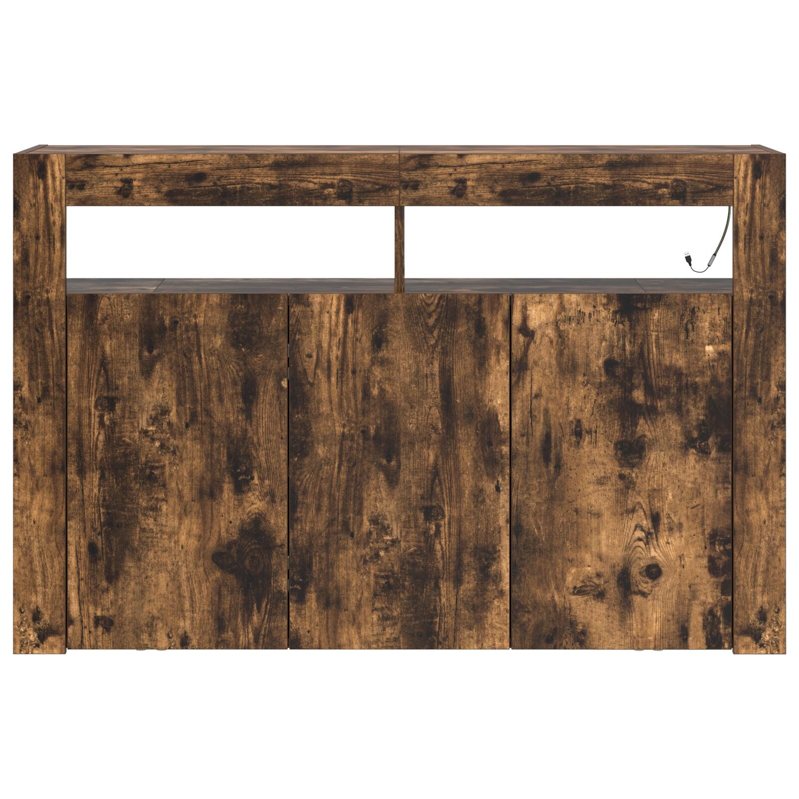 Buffet Chêne Fumé Bois d'Ingénierie 116 x 30 x 75 cm Buffets & bahuts vidaXL