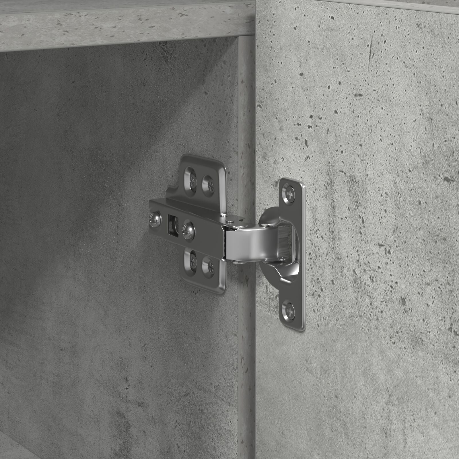 Buffet Gris Béton Bois Reconstitué 116 x 30 x 75 cm Rectangulaire Buffets & bahuts vidaXL