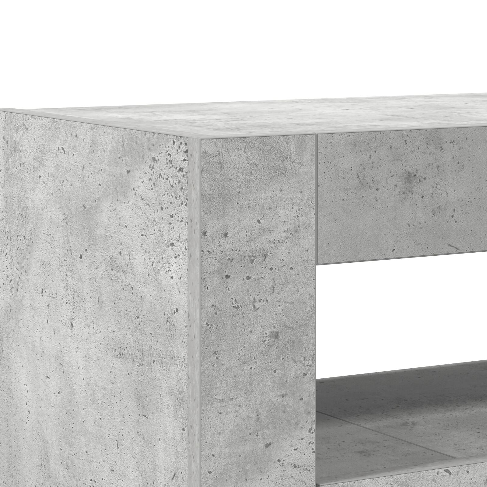 Buffet Gris Béton Bois Reconstitué 116 x 30 x 75 cm Rectangulaire Buffets & bahuts vidaXL