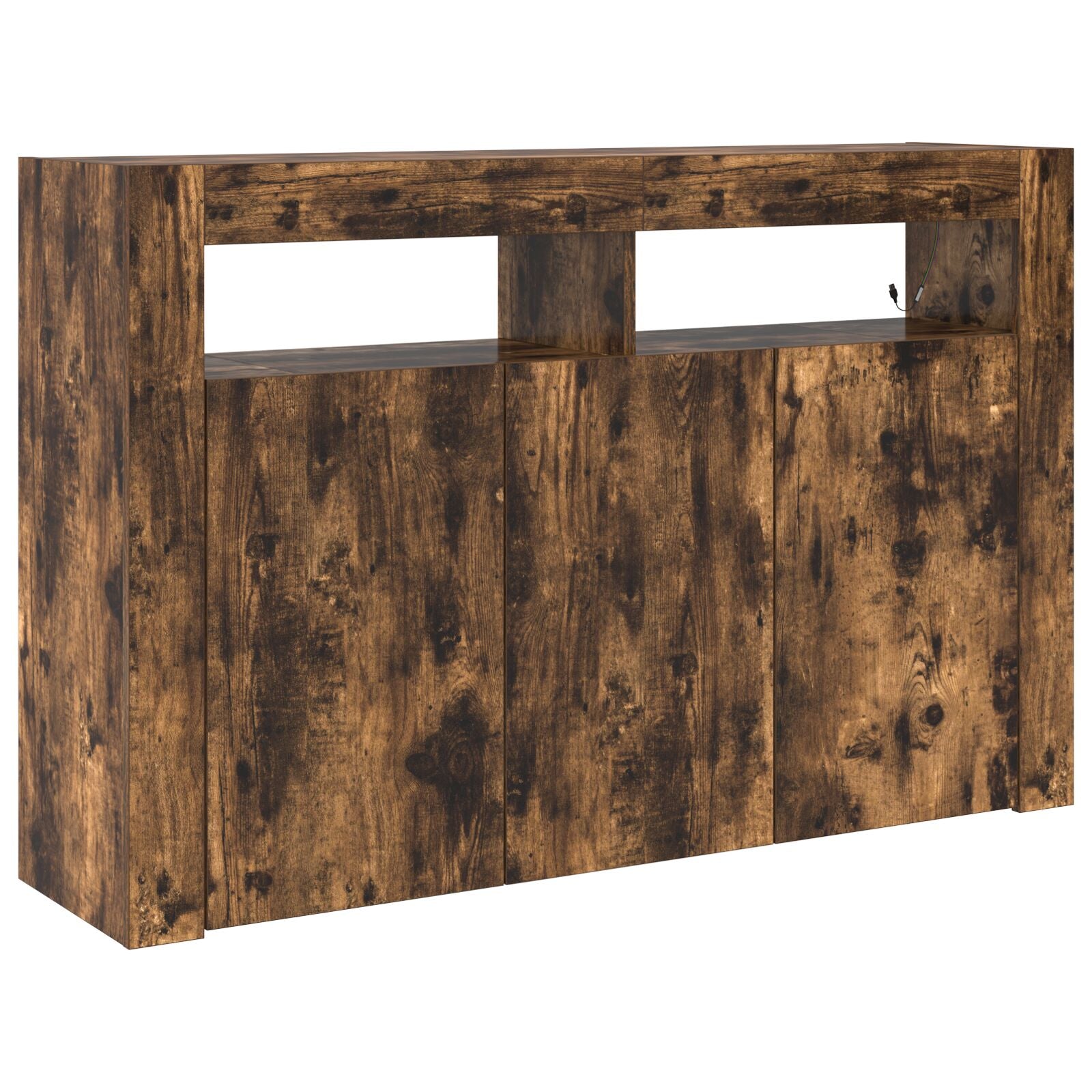 Buffet Chêne Fumé Bois d'Ingénierie 116 x 30 x 75 cm Buffets & bahuts vidaXL