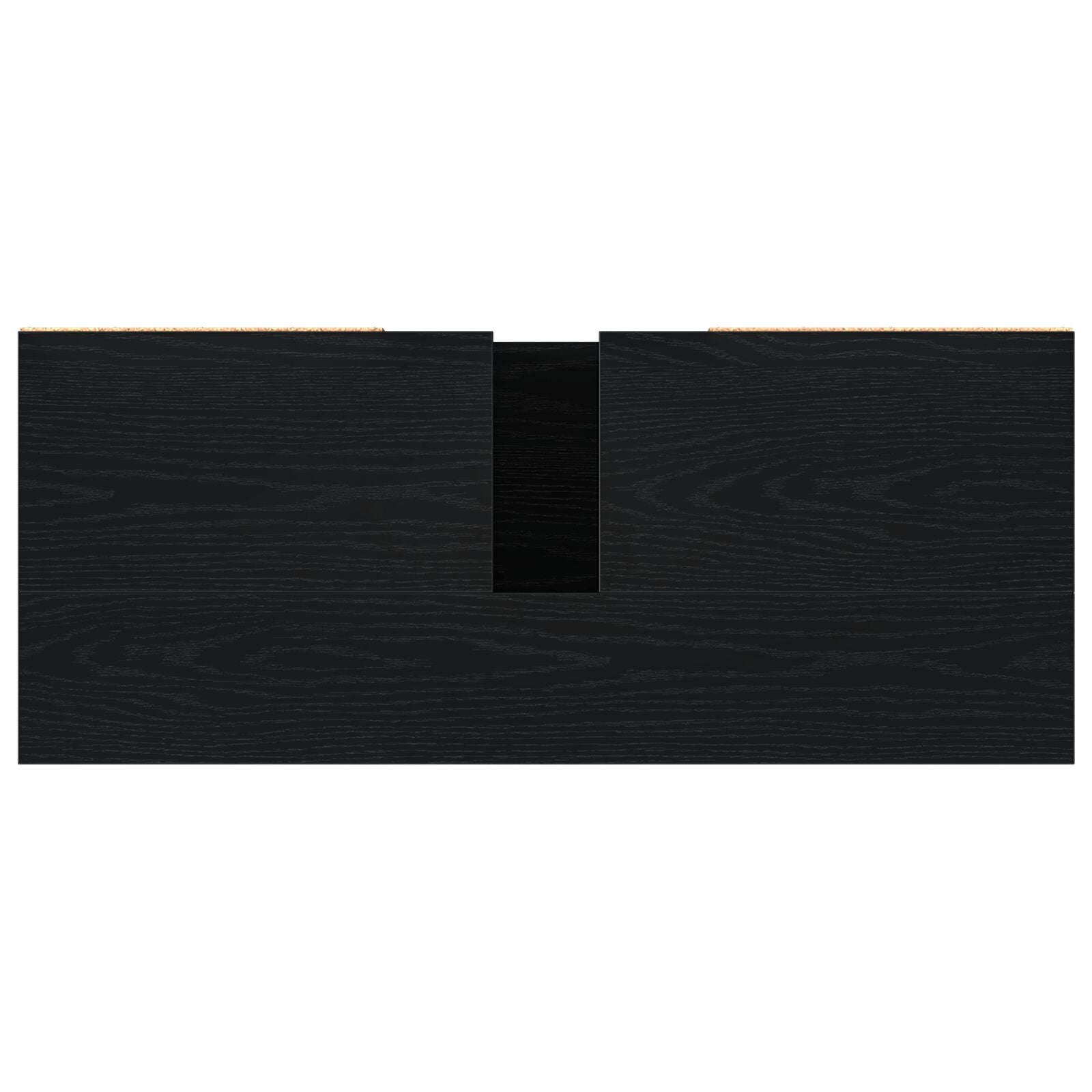 Meuble sous évier de salle de bain vidaXL Chêne Noir 80x33x60 cm Bois d'ingénierie Ensembles de mobilier pour salles de bains vidaXL