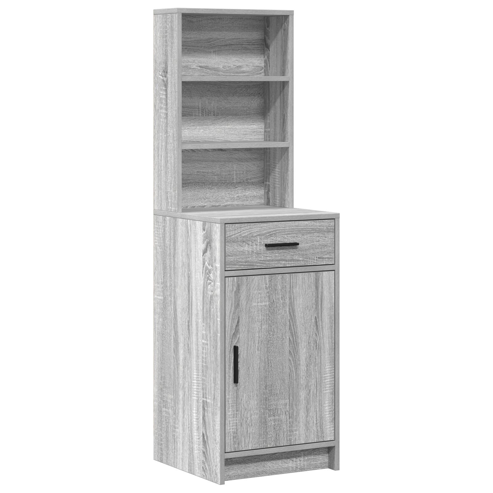 Ensemble de meuble de coiffeuse 3 pièces vidaXL - Bois d'ingénierie gris Sonoma Coiffeuses vidaXL